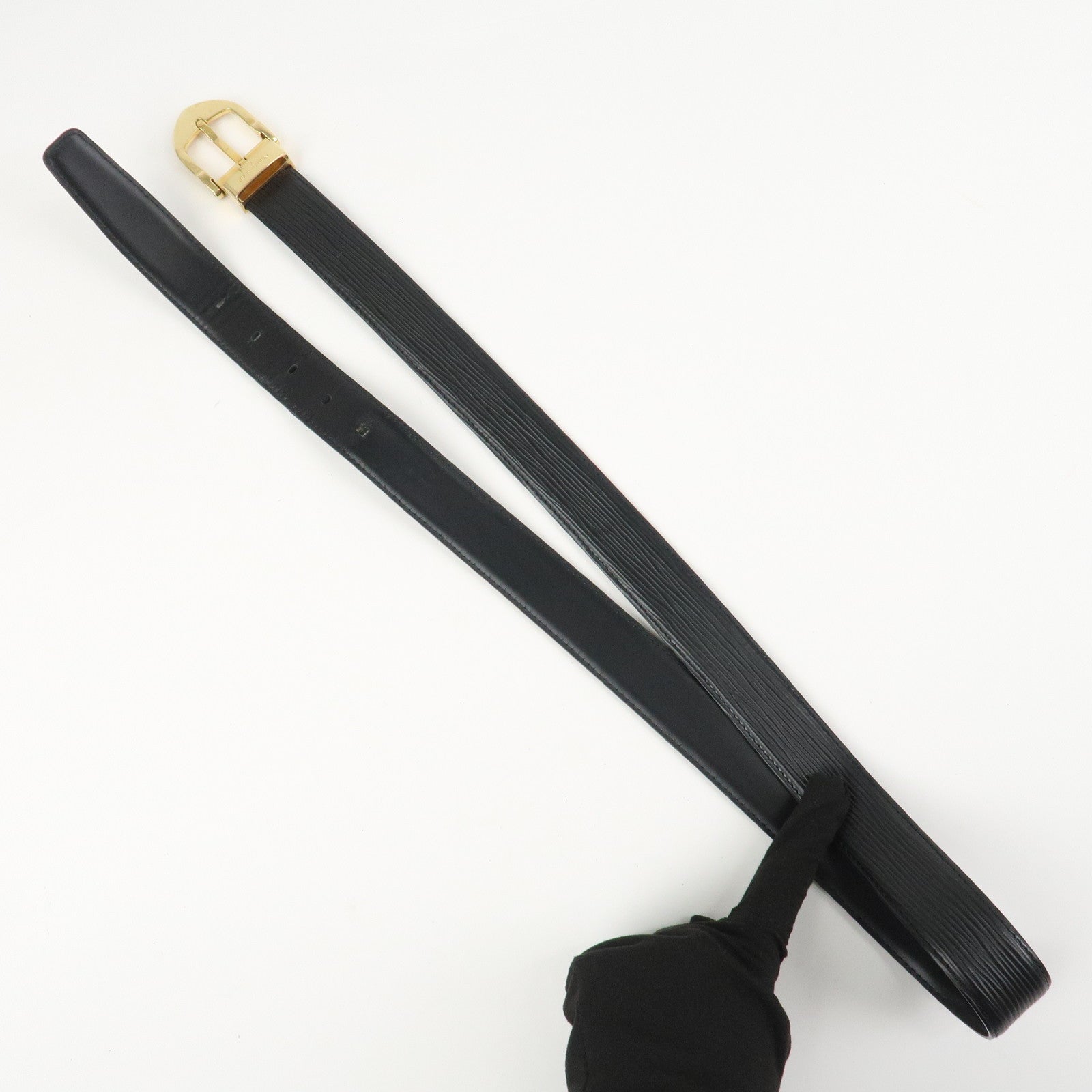 Louis Vuitton Epi Leather Ceinture Classic Belt Black 100/40 M6832