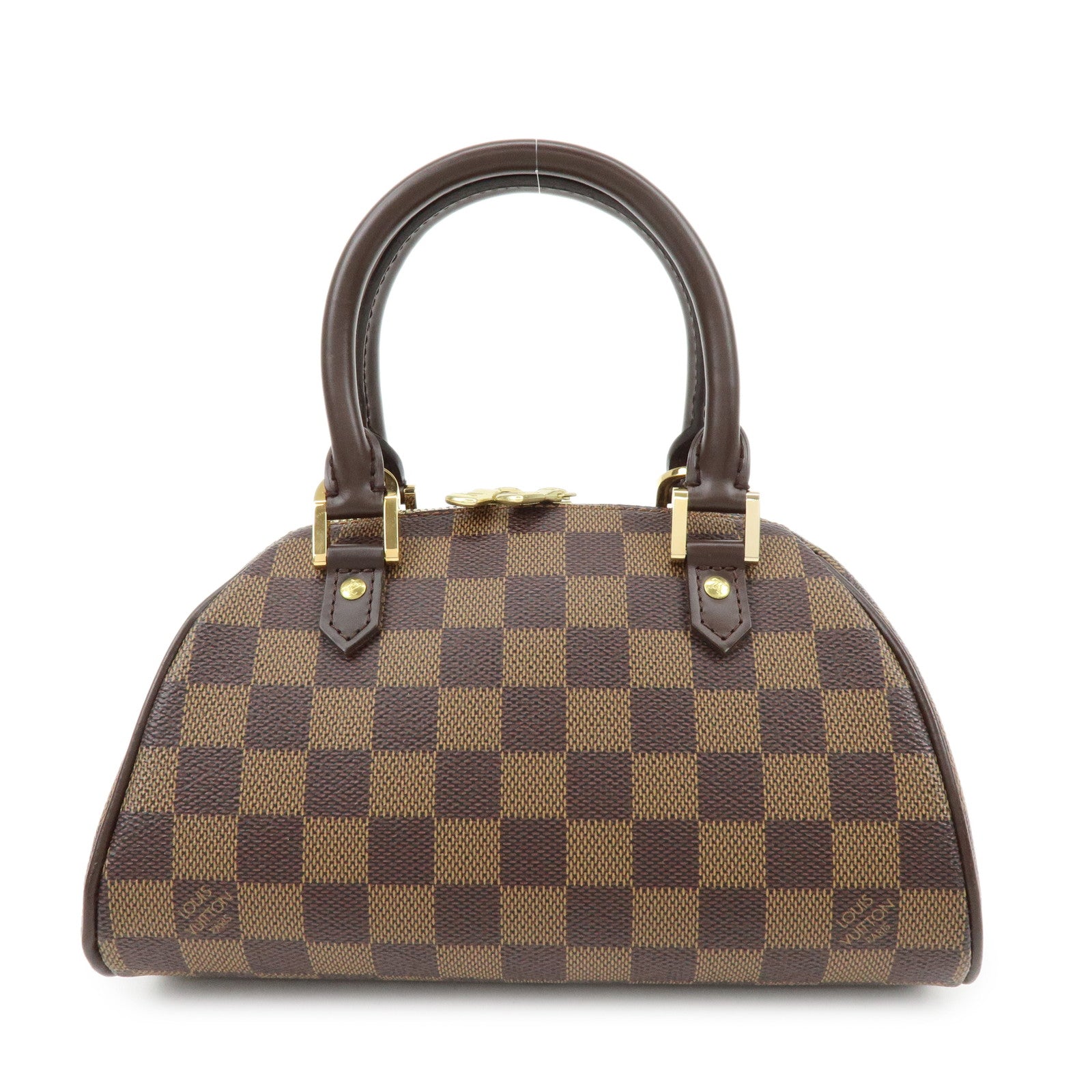 Louis Vuitton Damier Ebene Rivera Mini Hand Bag Brown N41436