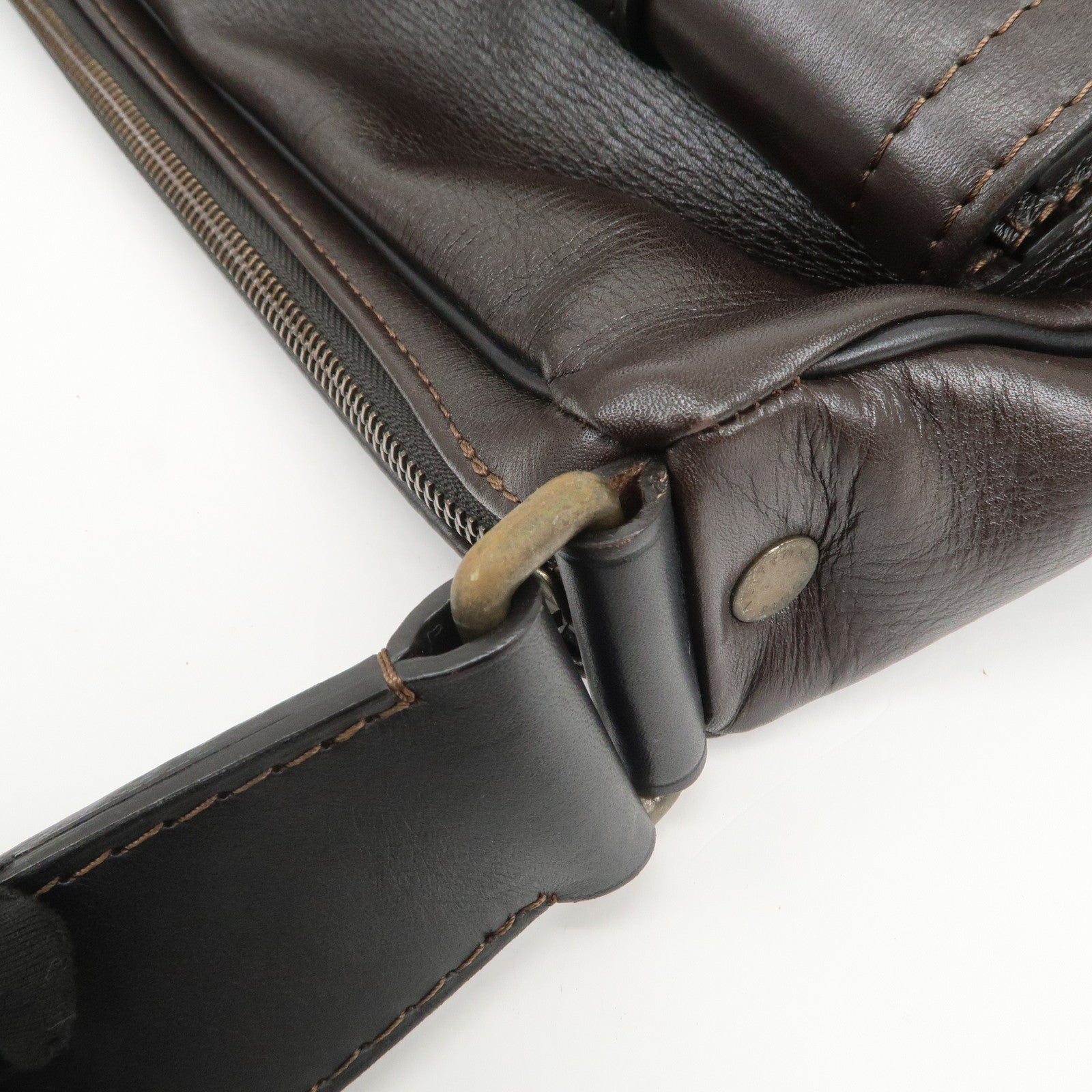 Louis Vuitton Utah Wichita Calf Leather Messenger Bag Cafe M92990