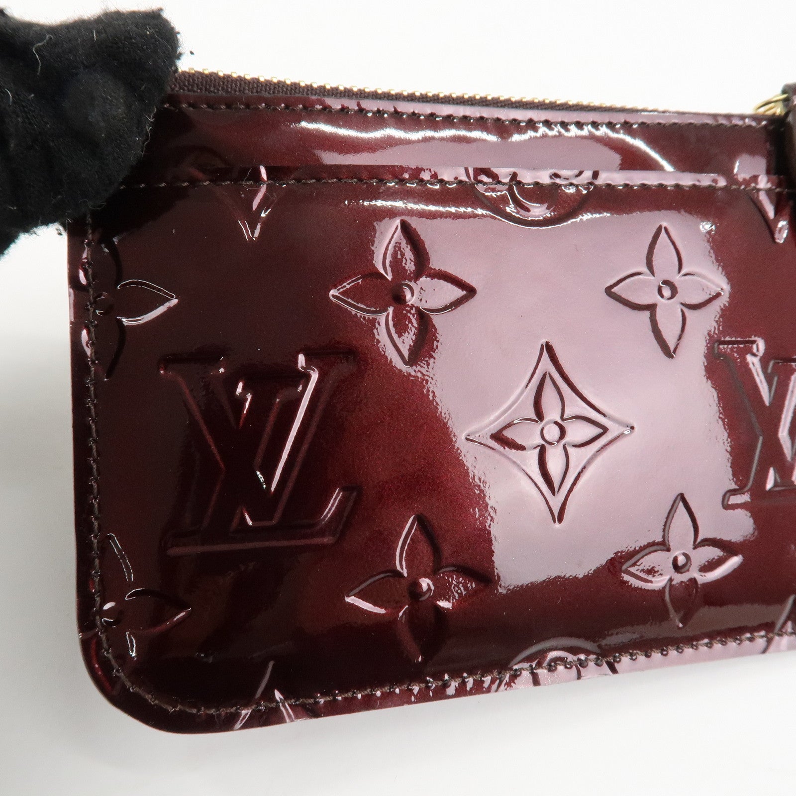 UsedLouis Vuitton Vernis Pochette Cles Coin Case Amarante M93557