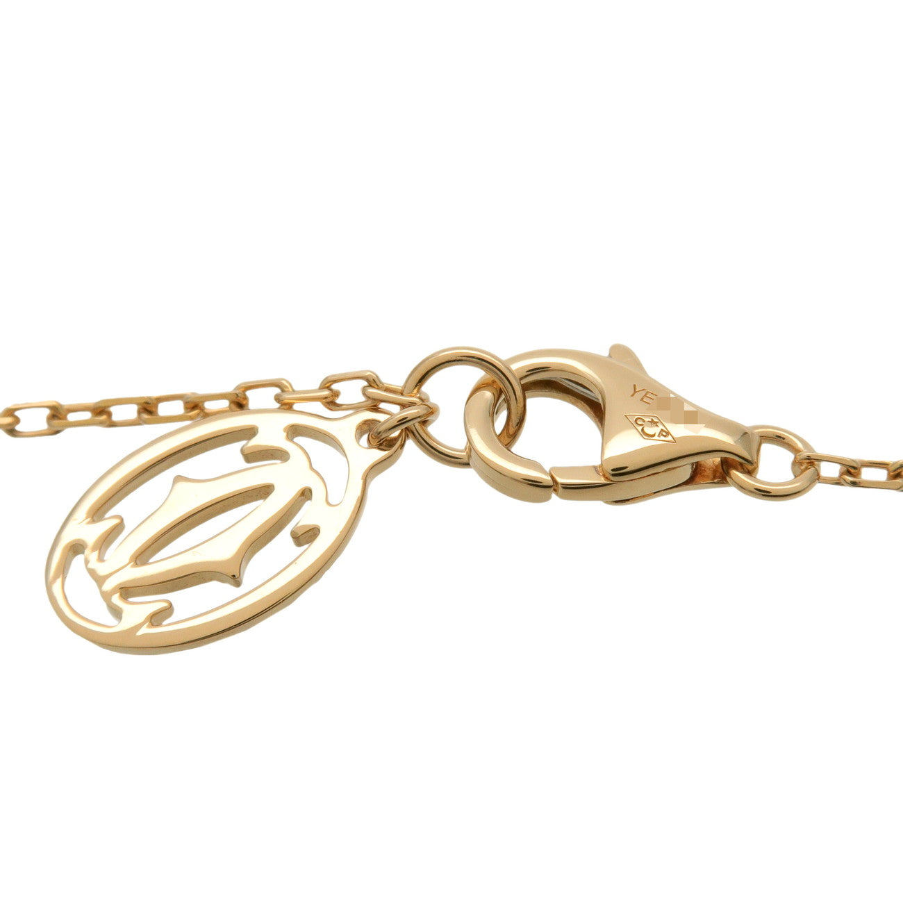 Cartier D'amour 1P Diamond Necklace SM K18 750YG Yellow Gold