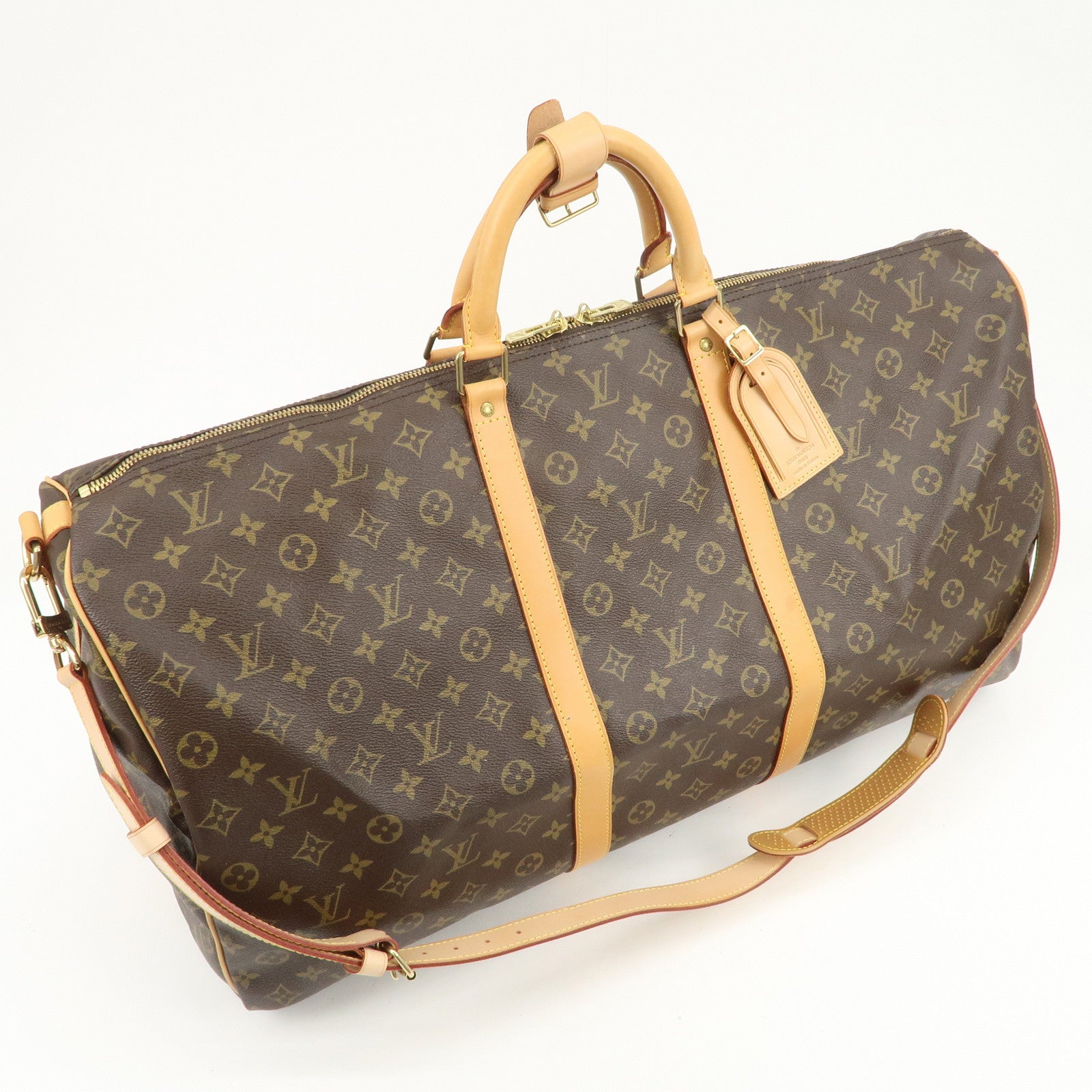 Louis Vuitton Monogram Keep All Bandouliere 60 Boston Bag M41412