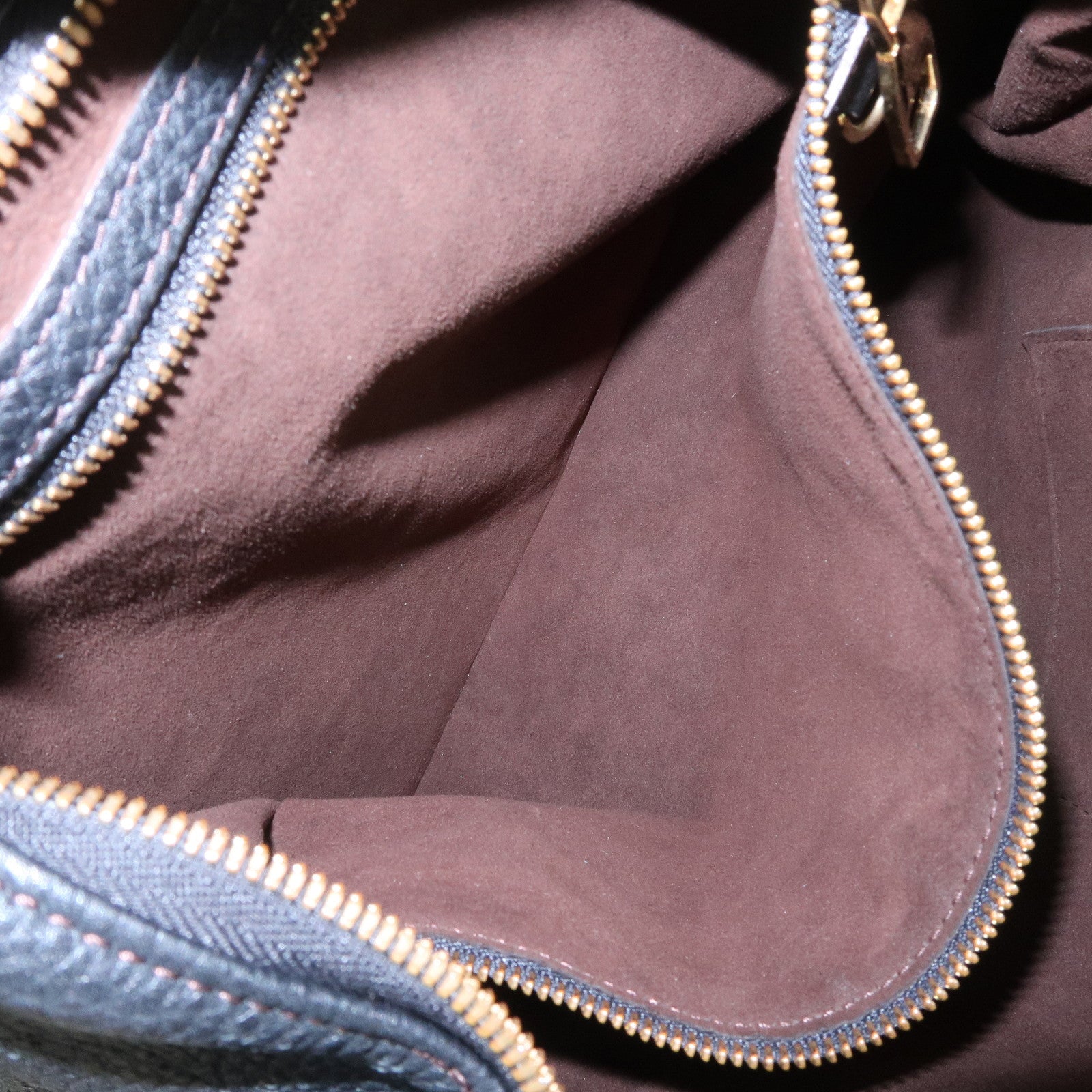 Louis Vuitton Monogram Mahina Selene PM Shoulder Bag Noir M94314