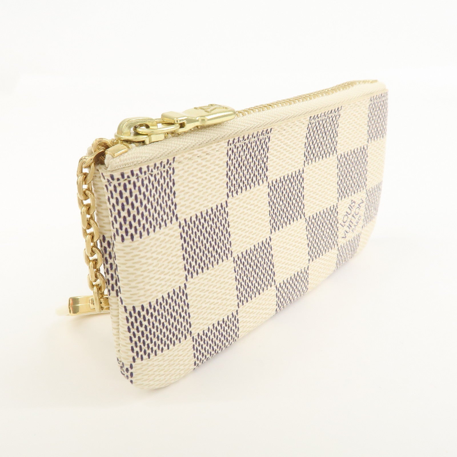 Louis Vuitton Damier Azur Pochette Cles Coin Case N62659