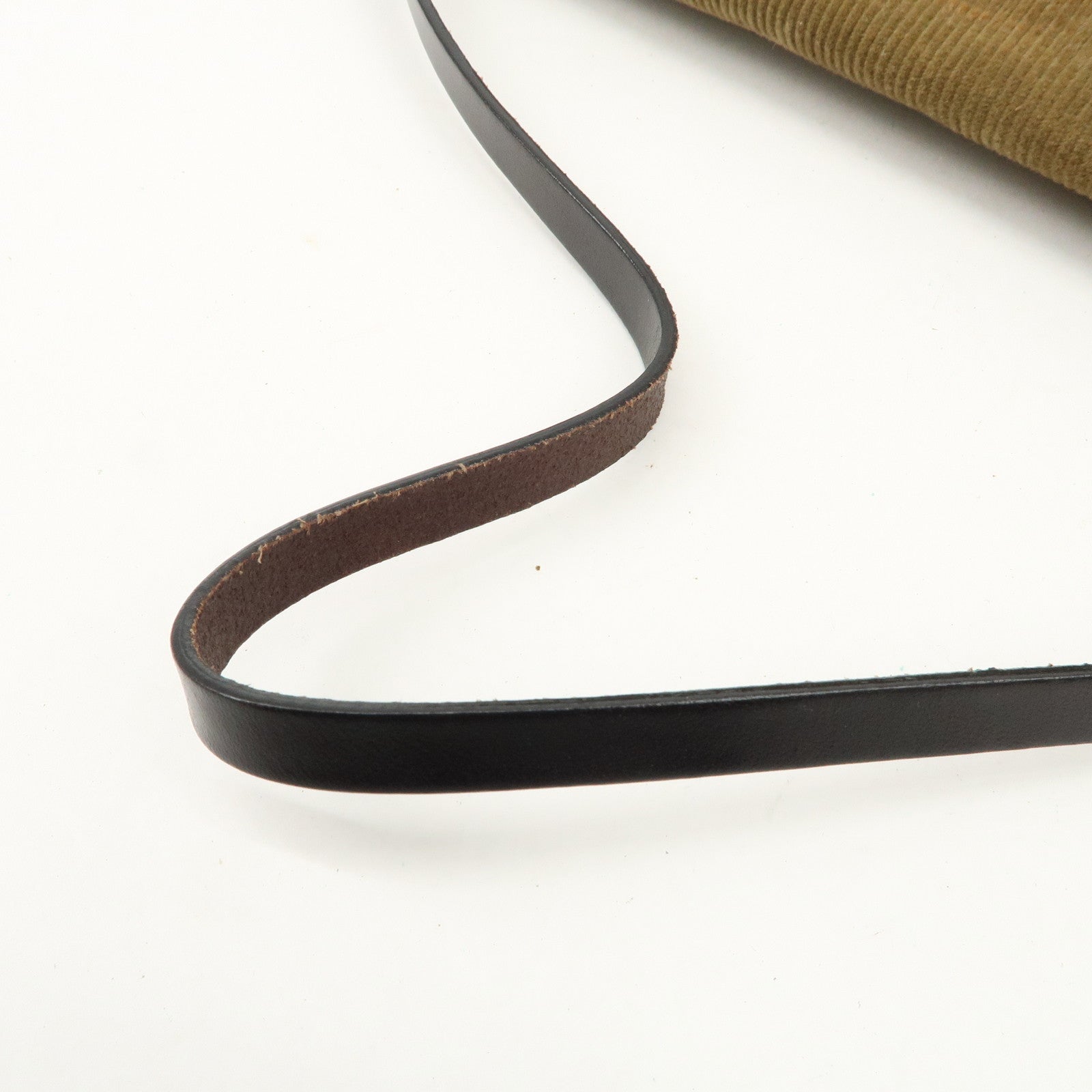 FENDI Logo Corduroy Shoulder Bag Hand Bag Caramel Used