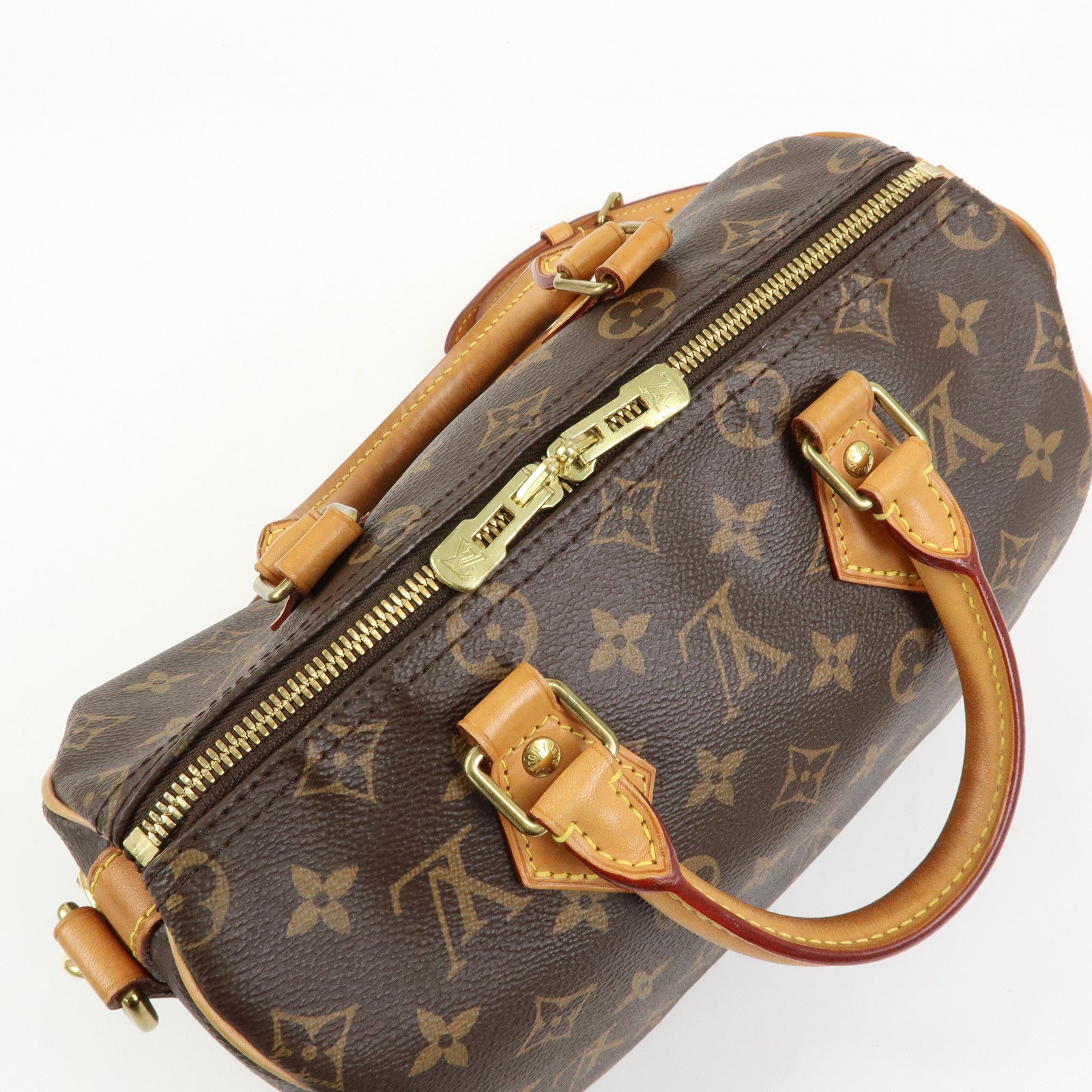 Louis Vuitton Monogram Speedy Bandouliere 25 Brown M41113
