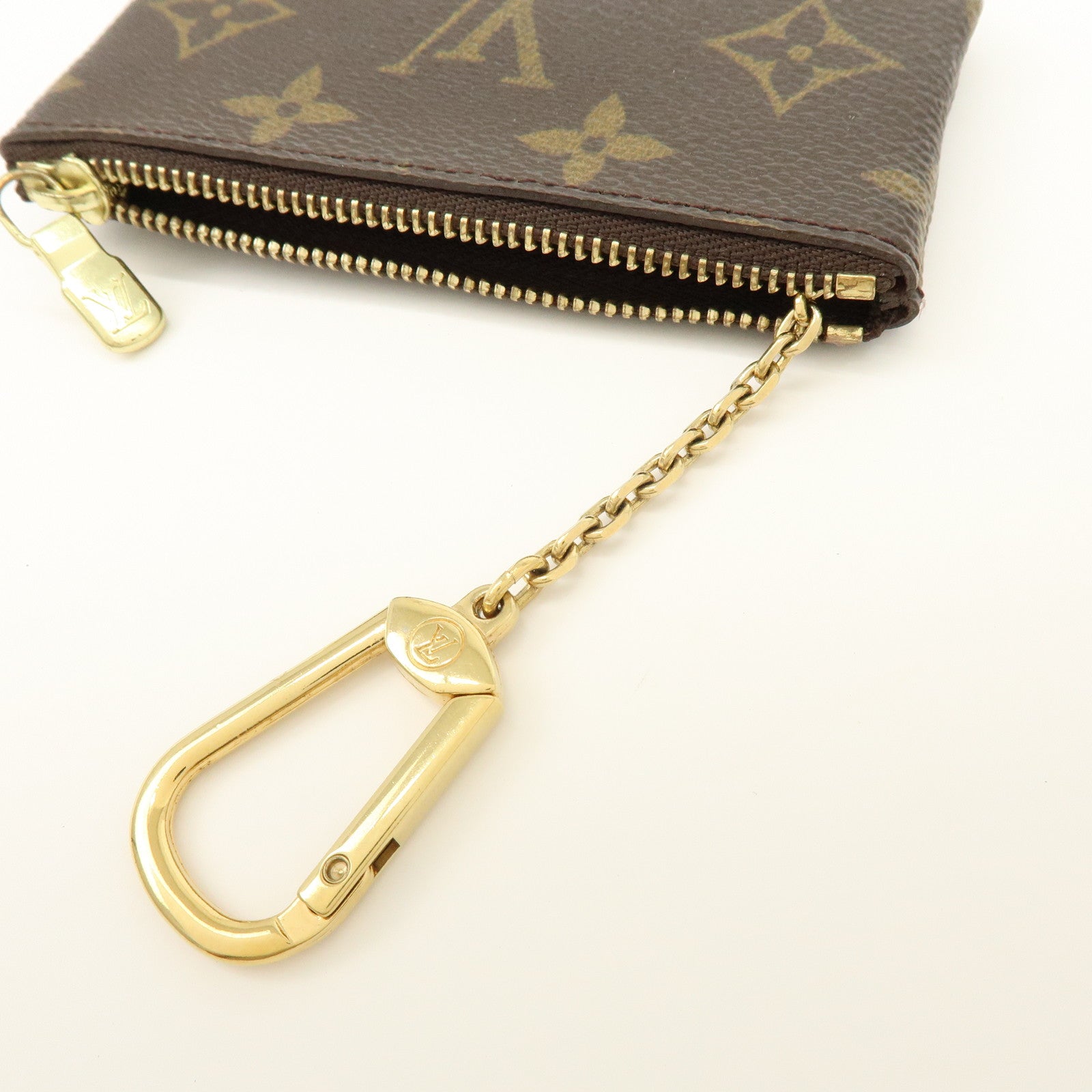 Louis Vuitton Monogram Pochette Cles Coin Case Key Case M62650