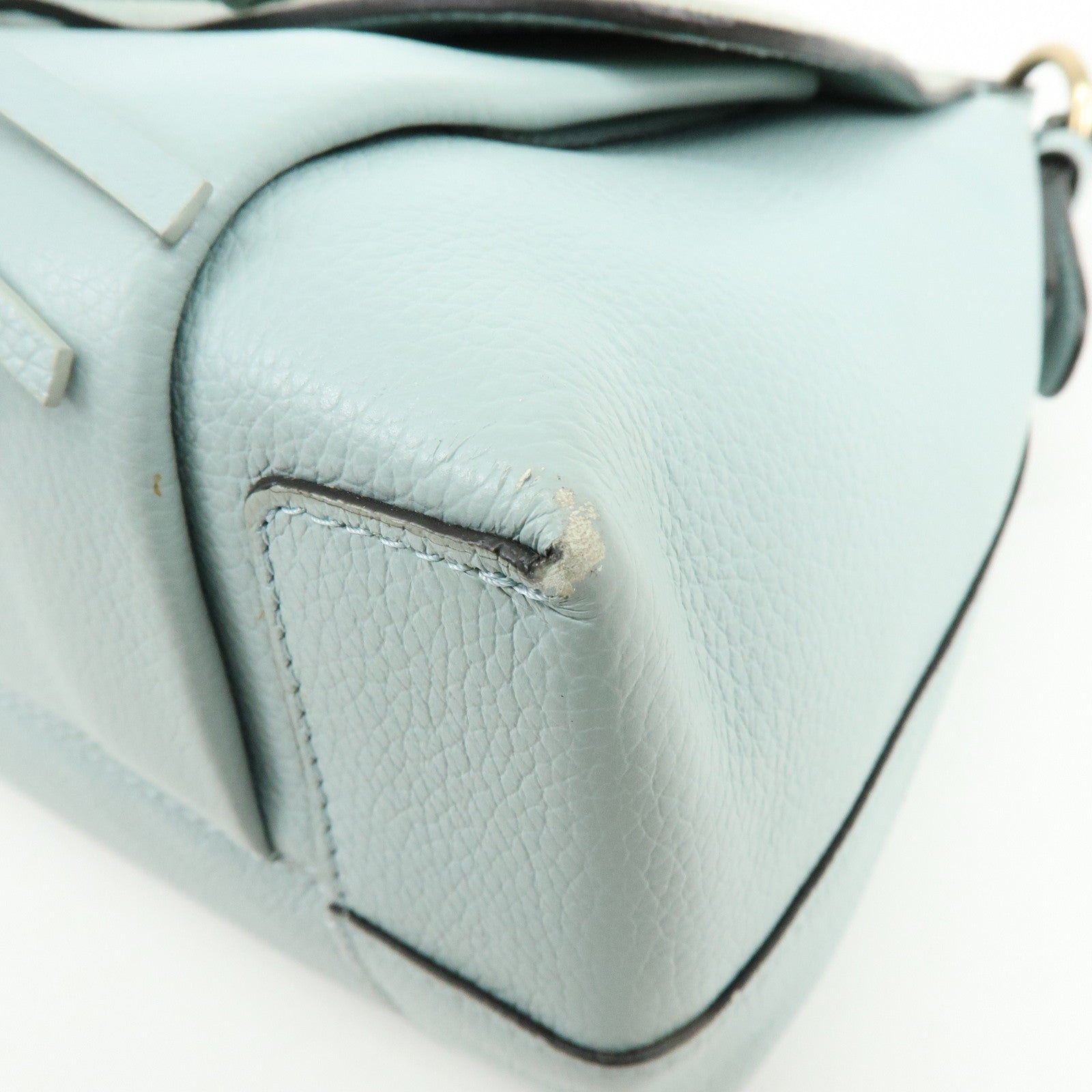 Chloe See By Chloe Leather 2Way Bag Shoulder Bag Light Blue