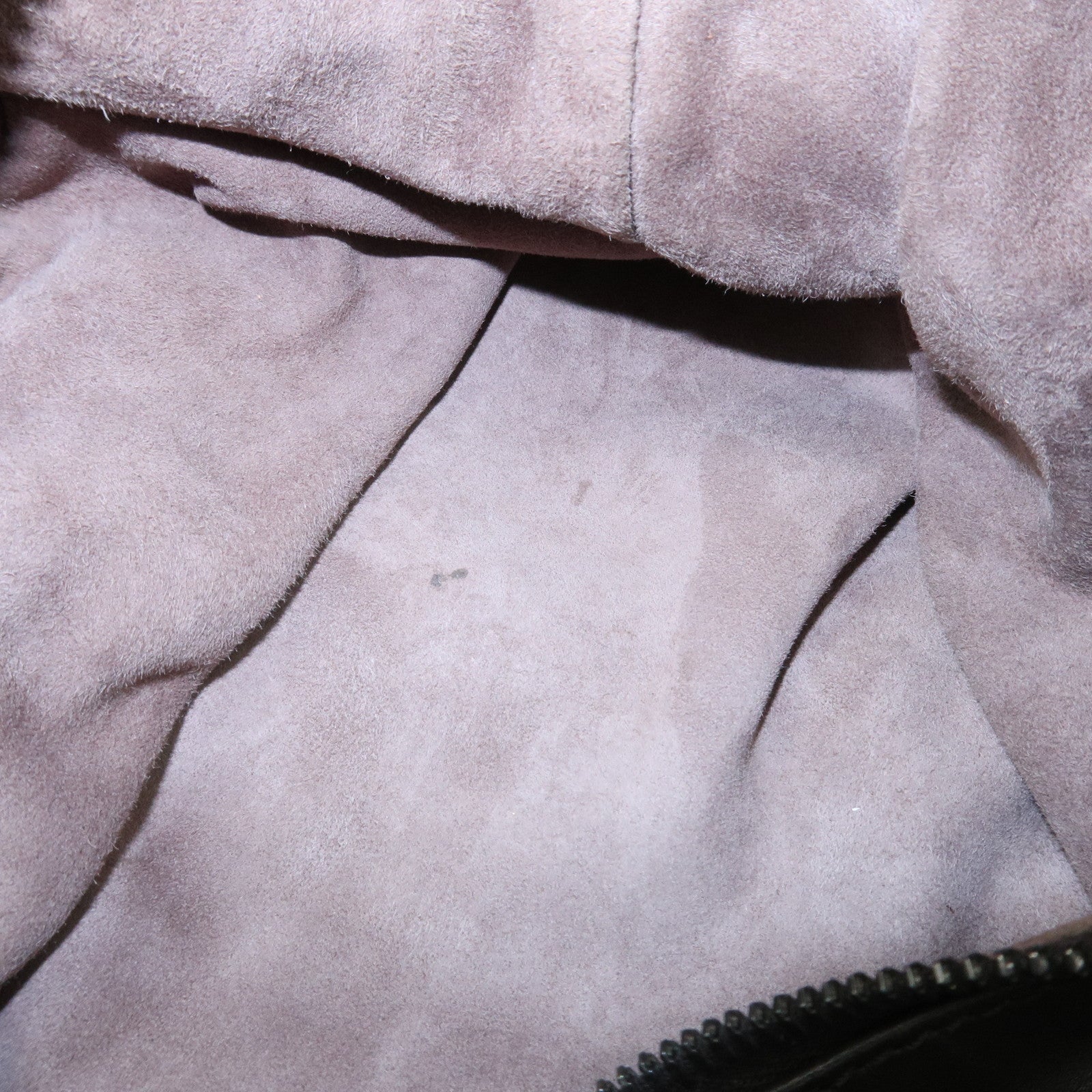 BOTTEGA VENETA Intrecciato Lamb Skin Hand Bag Dark Brown114087