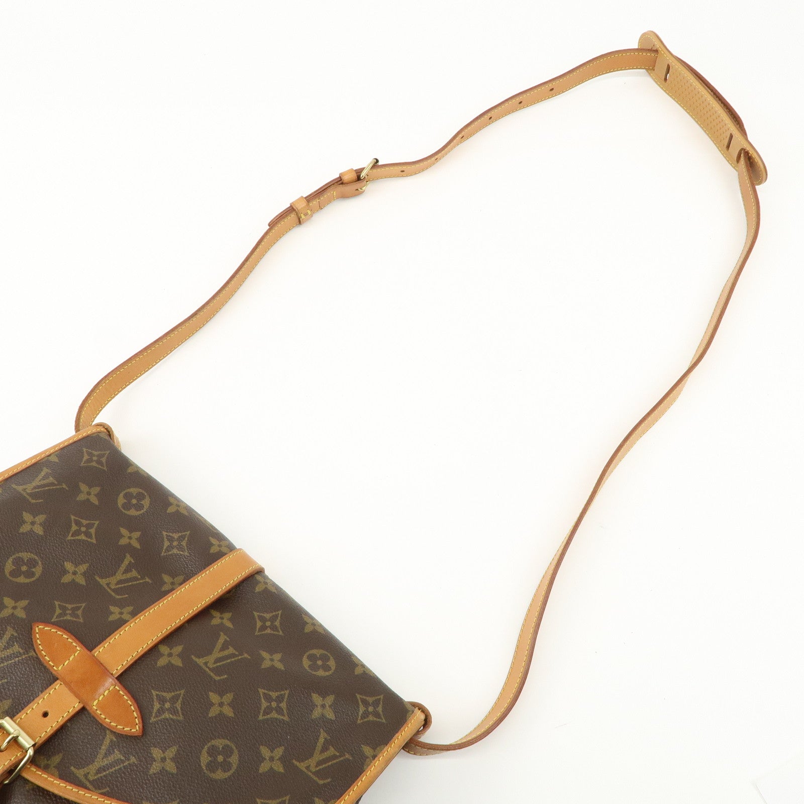 Louis Vuitton Monogram Saumur 30 Shoulder Bag Brown M42256 Used