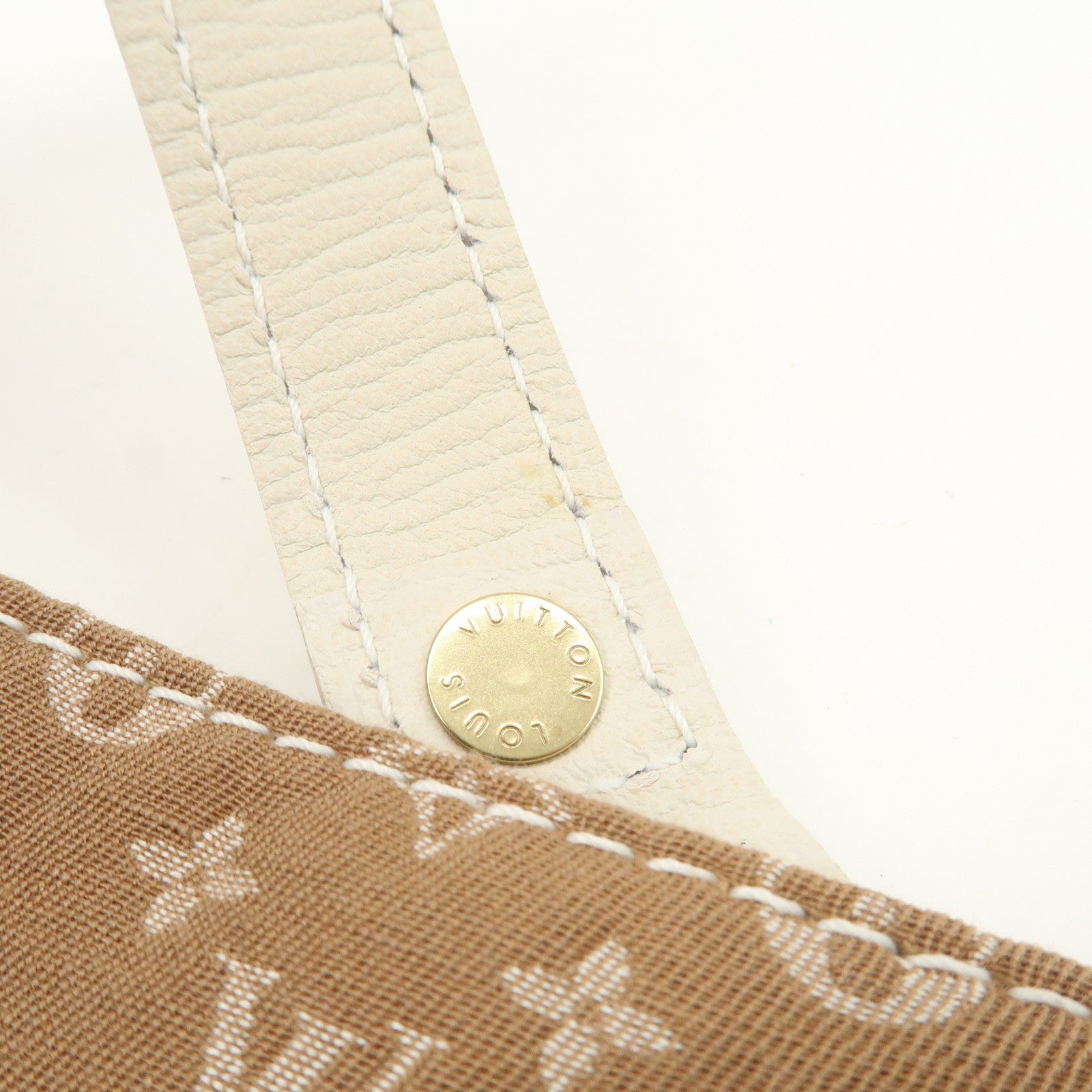 Louis Vuitton Monogram Mini Tanger Canvas Tote Bag Camel M40022