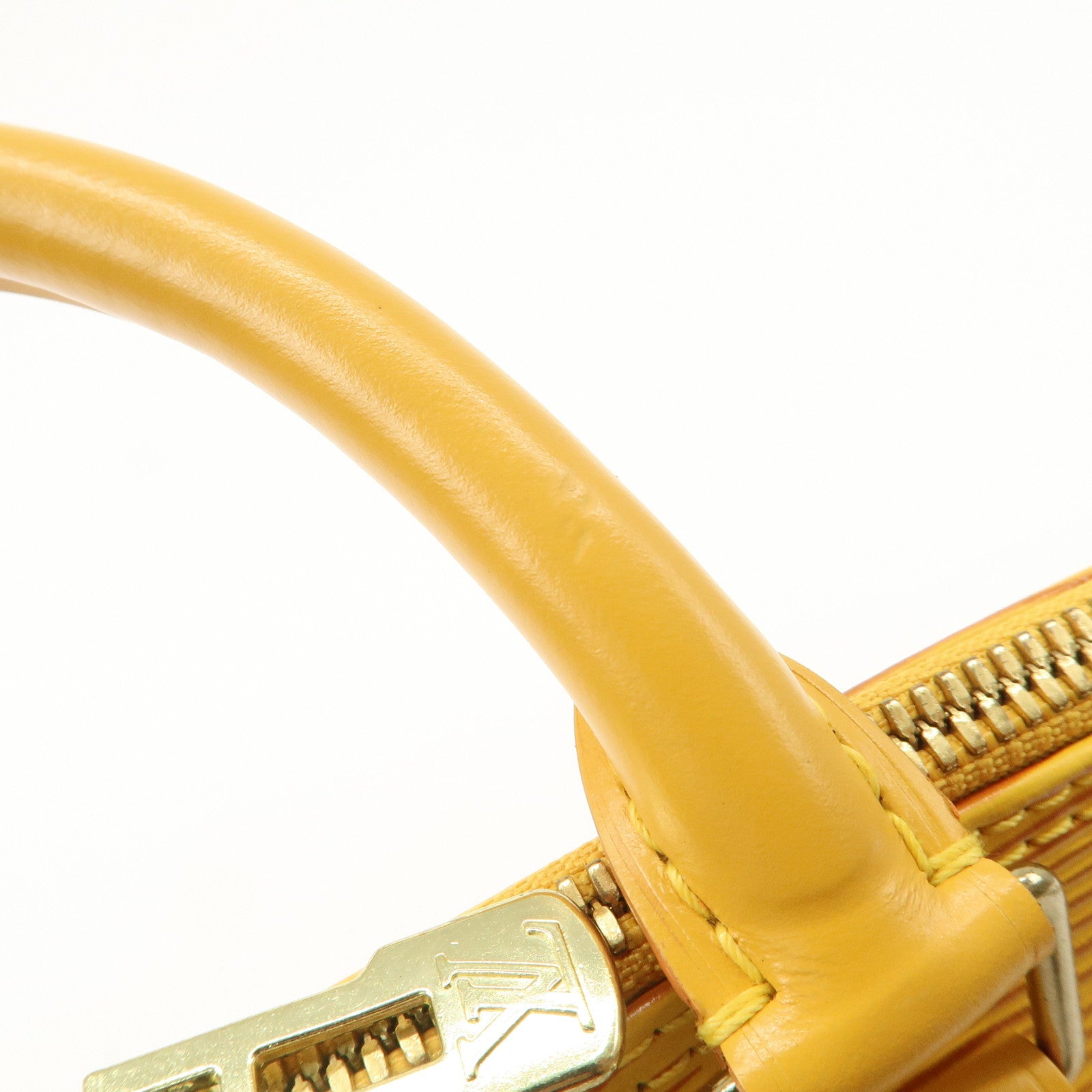 Louis Vuitton Epi Alma PM Hand Bag Tassili Yellow M52149
