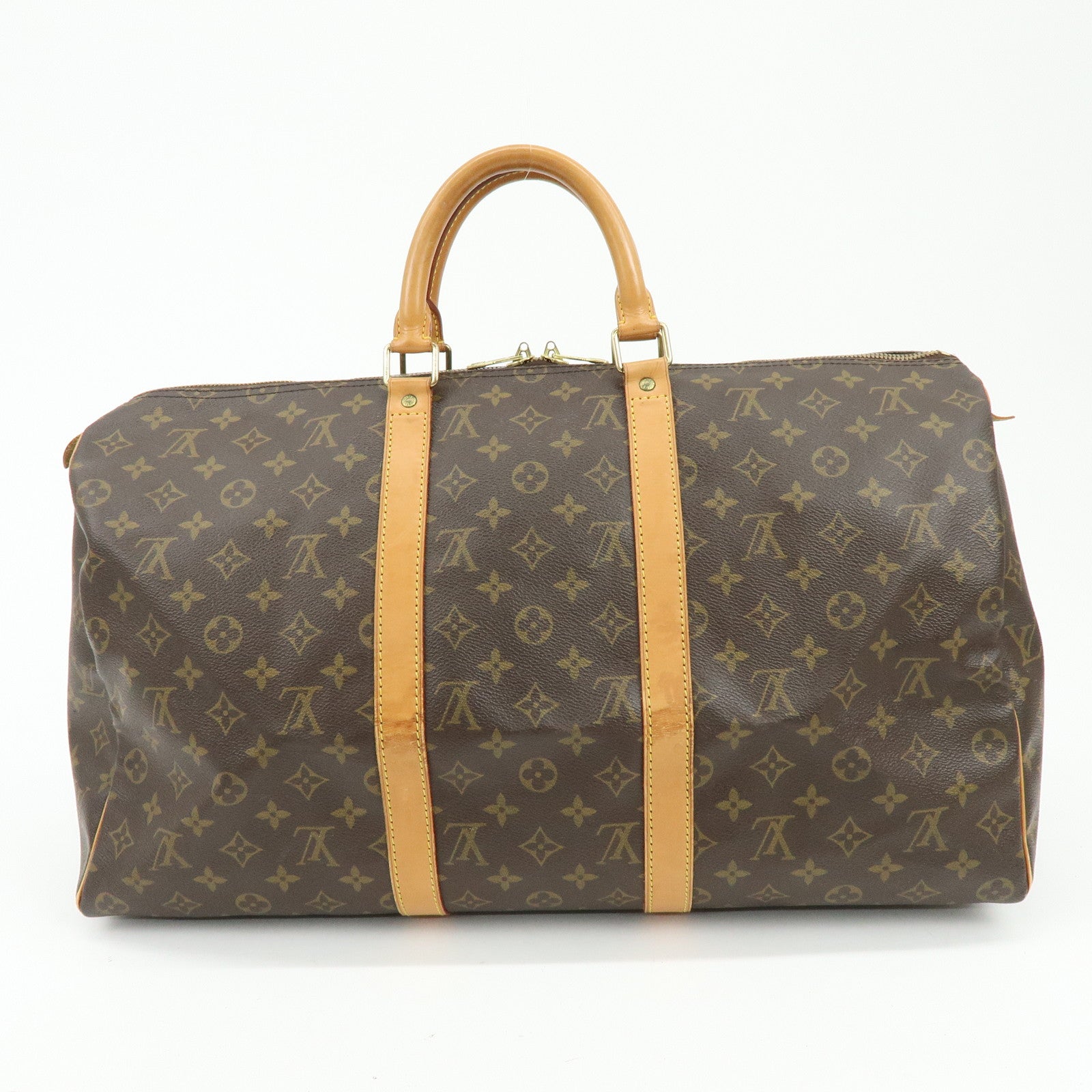 Louis Vuitton Monogram Keep All 50 Boston Bag Brown M41426