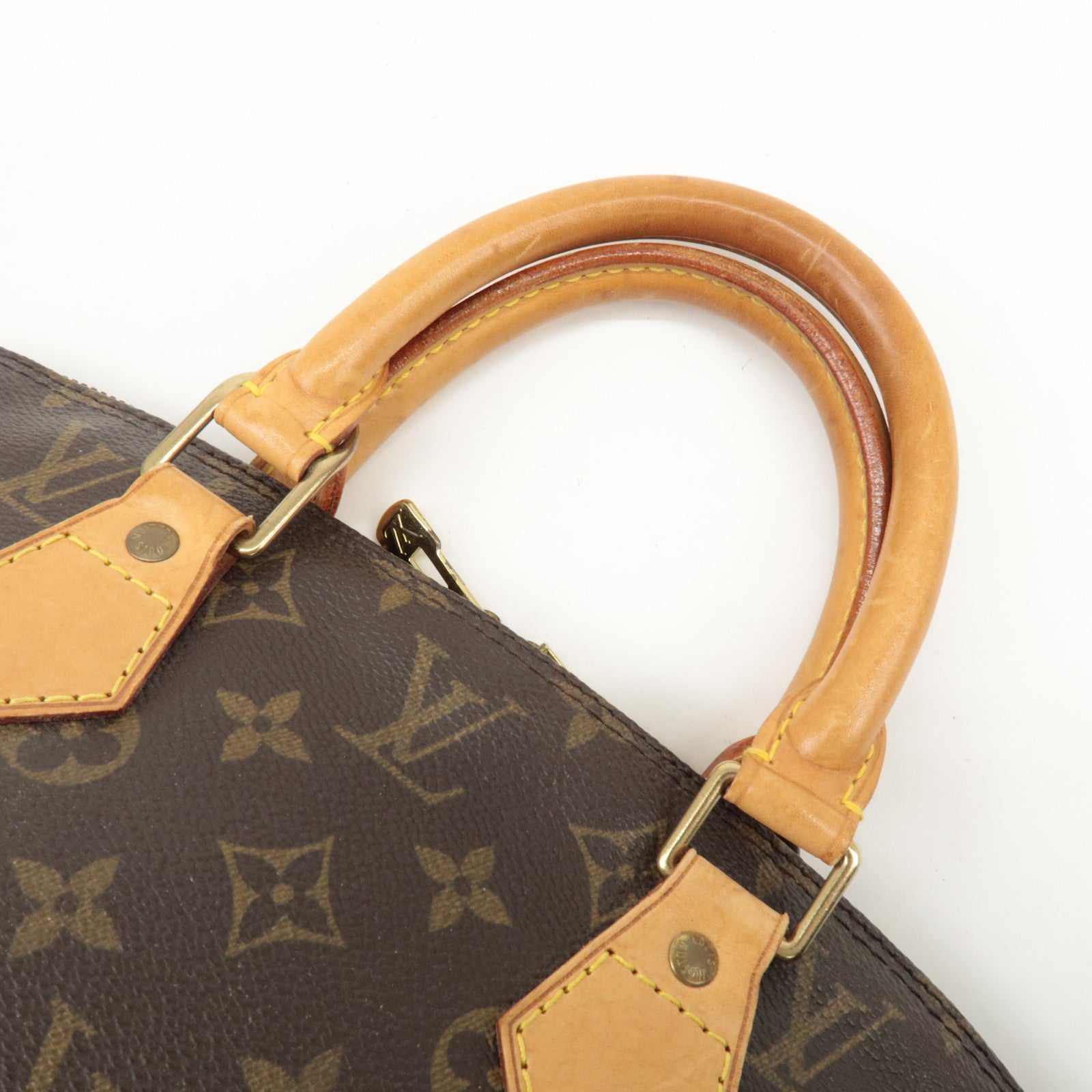 Louis Vuitton Monogram Canvas Alma Hand Bag Brown M51130 Used
