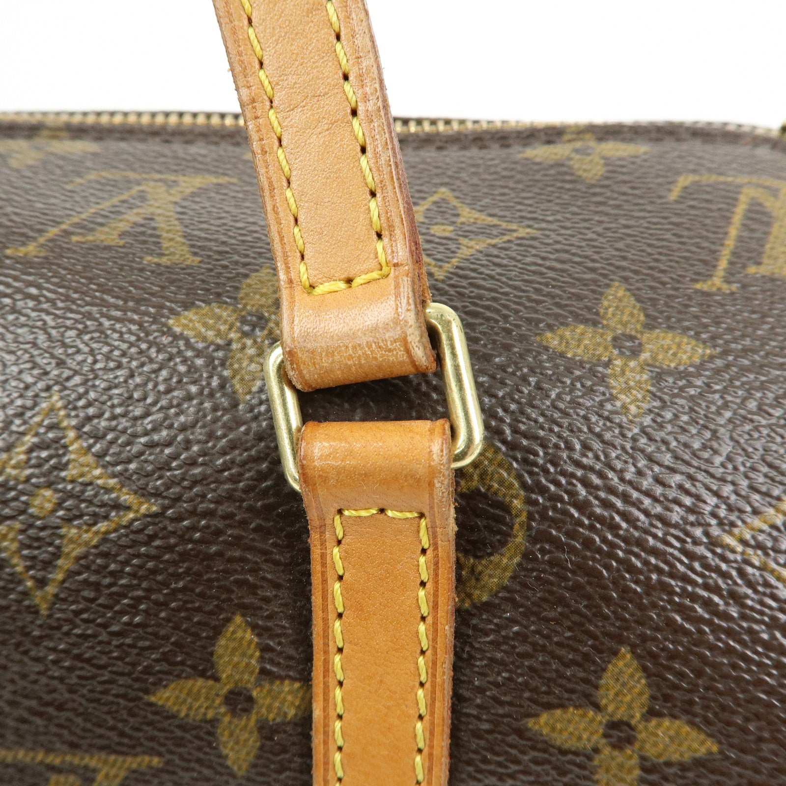 Louis Vuitton Monogram Papillon 30 Hand Bag Brown M51385