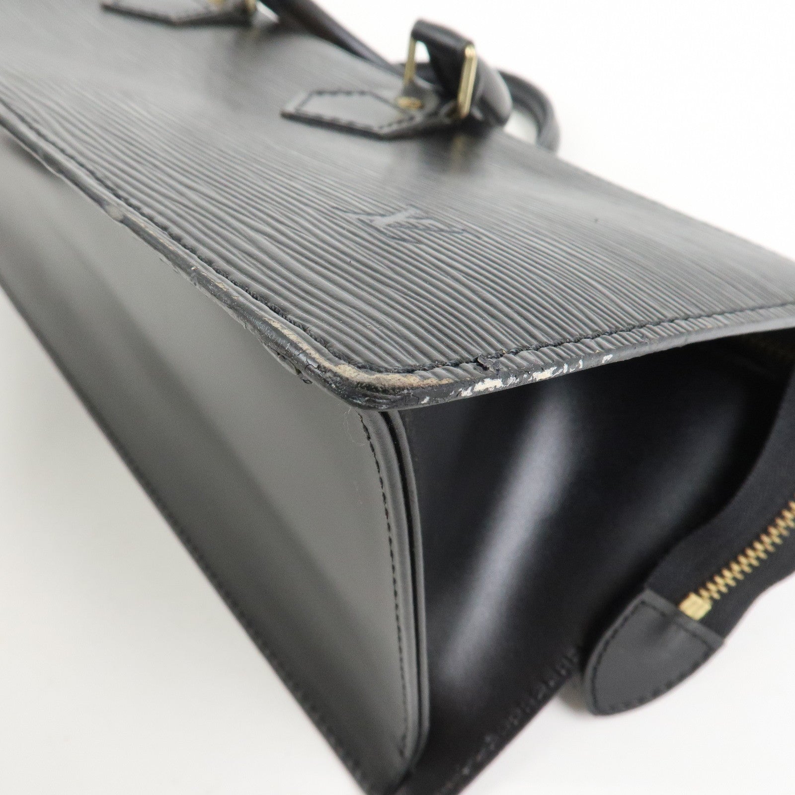 Louis Vuitton Epi Leather Sac Triangle Hand Bag Noir Black M52092