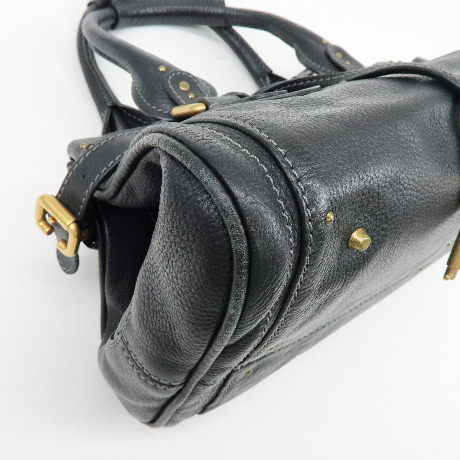 Chloe Paddington Leather Hand Bag Shoulder bag Black