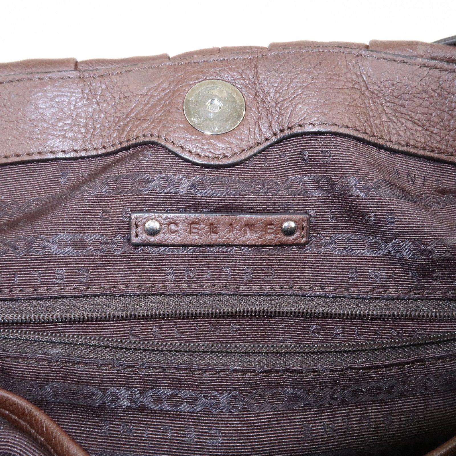 CELINE Macadam Leather Pillow Small 2Way Bag Shoulder Bag Hand Bag