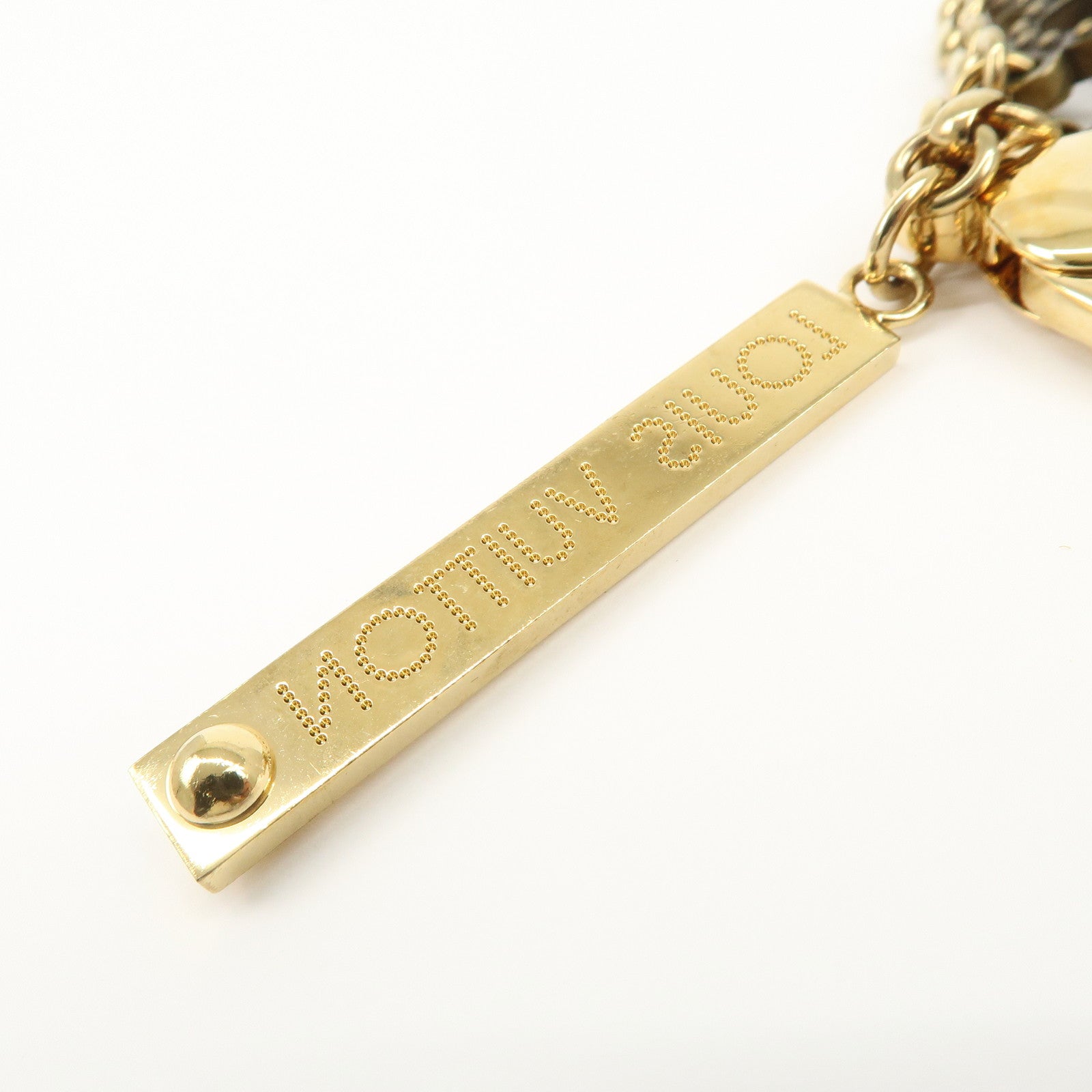 Louis Vuitton Bijoux Sac Tapage Metal Bag Charm Gold Silver M65090