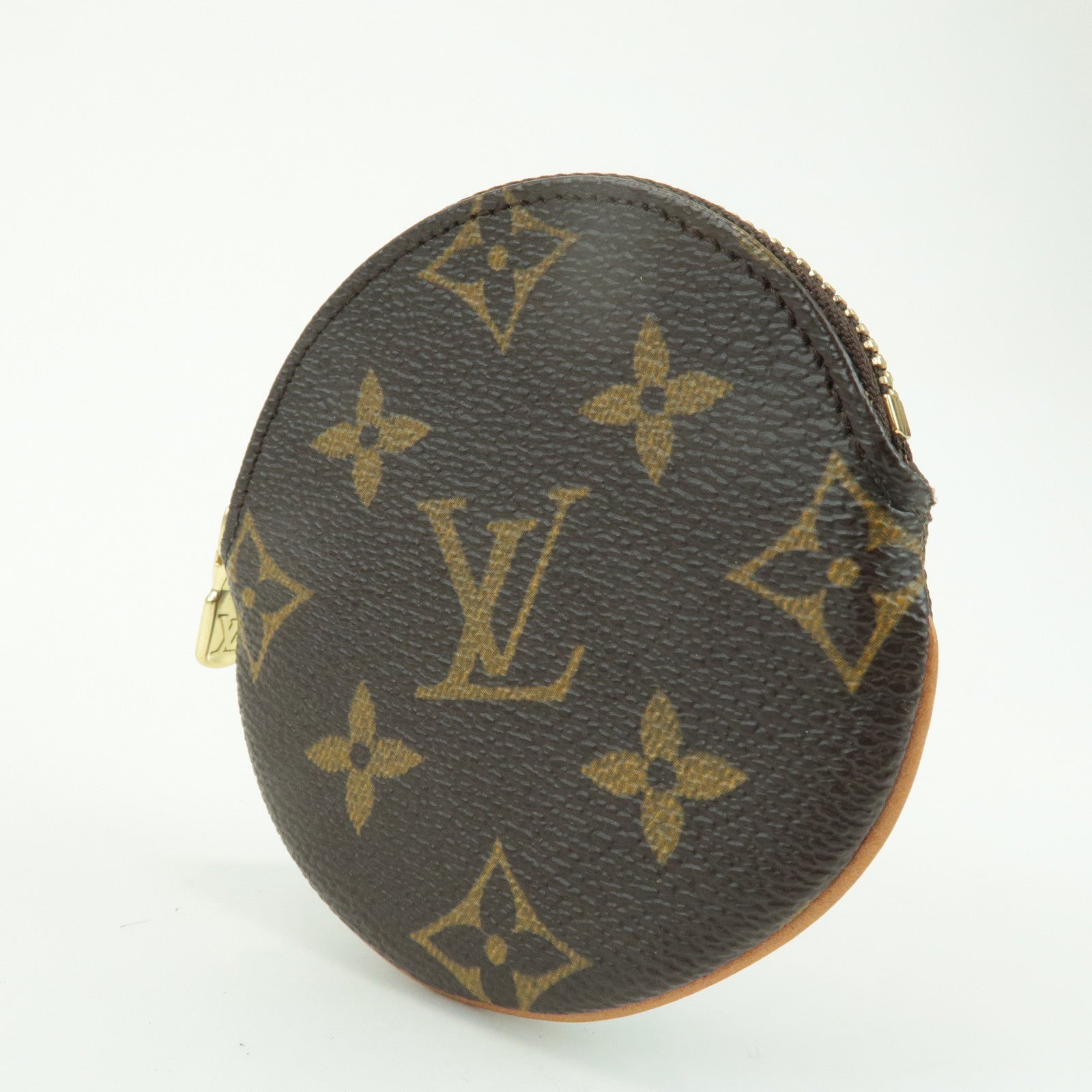 Louis Vuitton Monogram Porte Monnaie Rond Coin Case M61926 Used