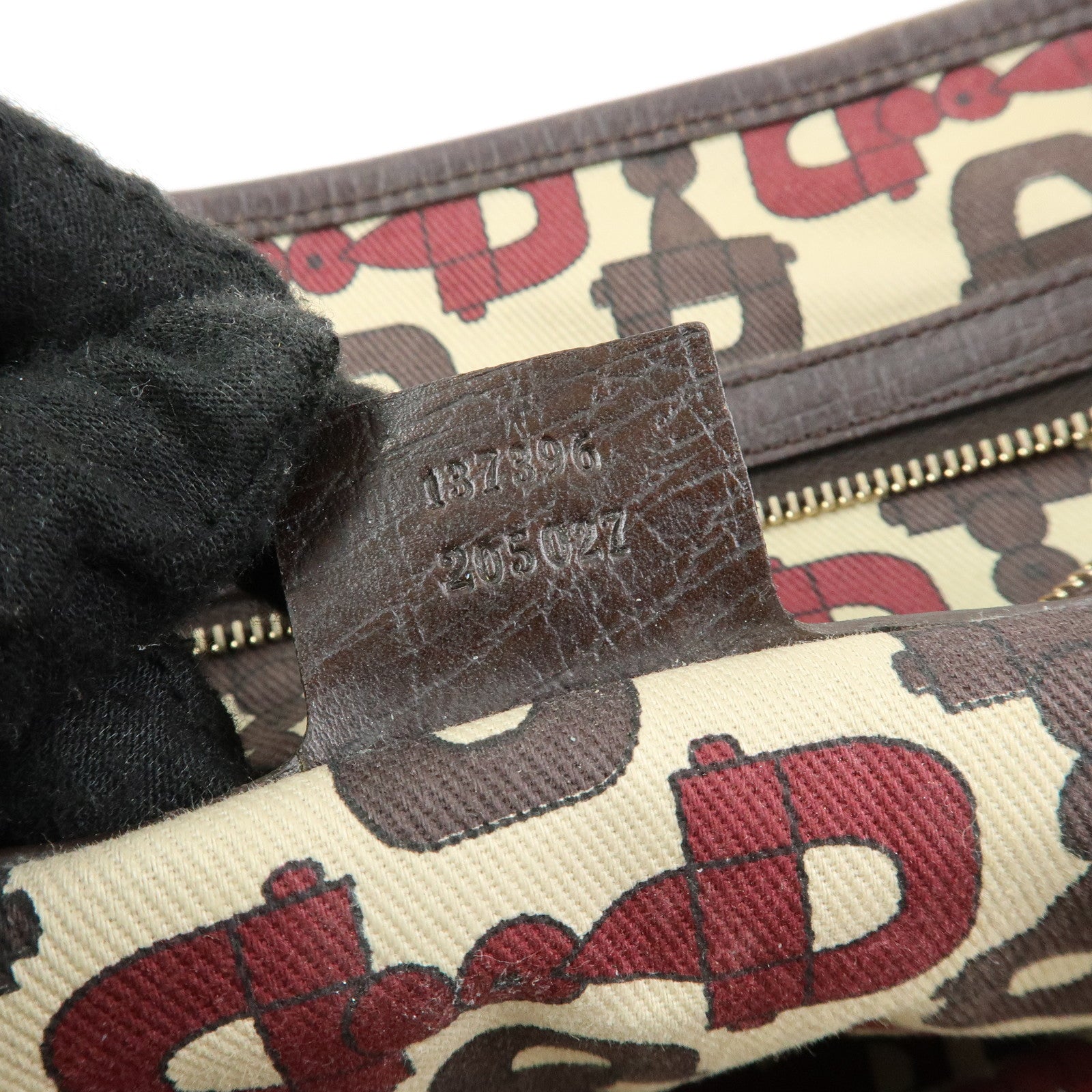 GUCCI Sherry GG Monogram Tote Bag Shoulder Bag Beige Brown 137396