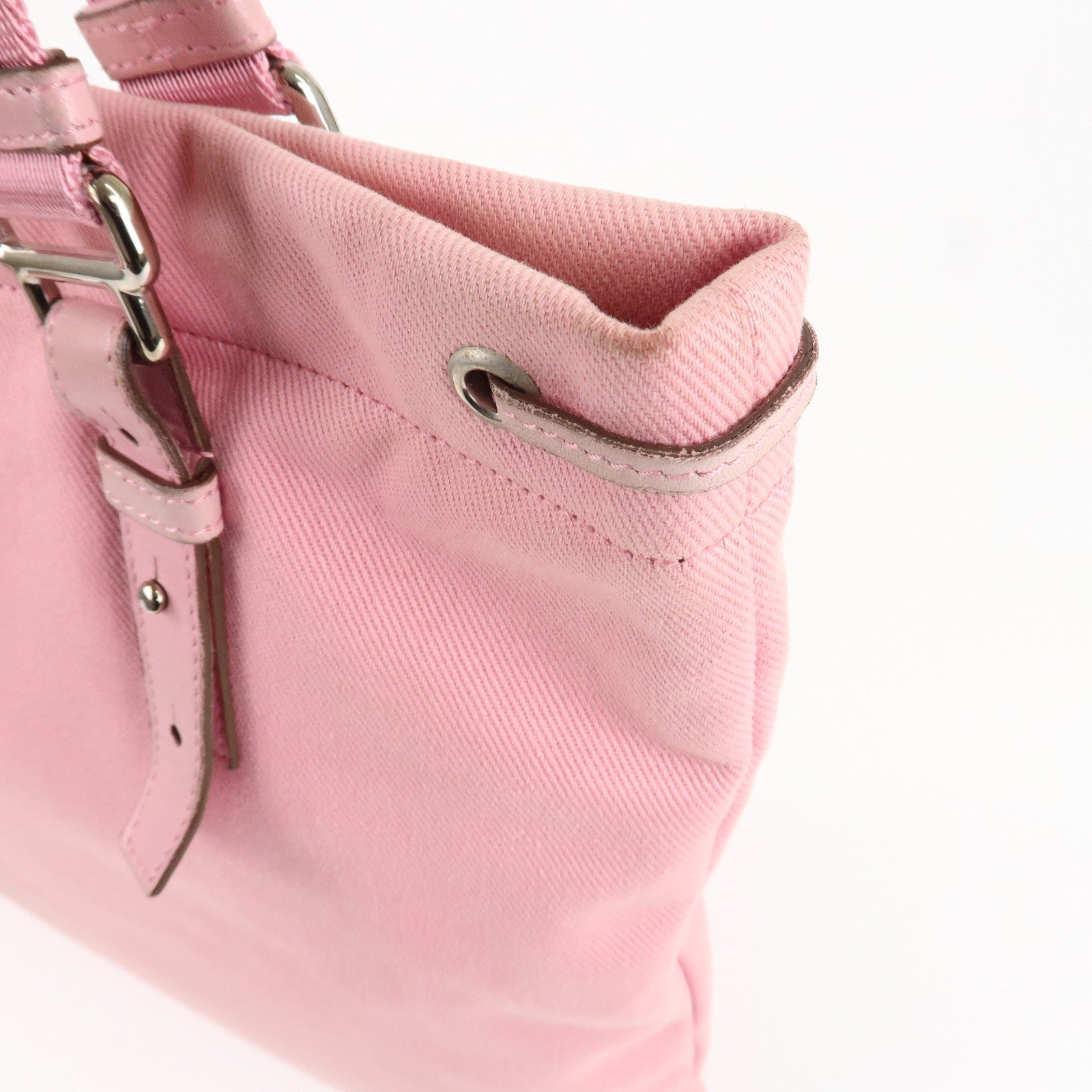 Saint Laurent Canvas Leather Kahara Tote Bag Shoulder Bag 121631 Used