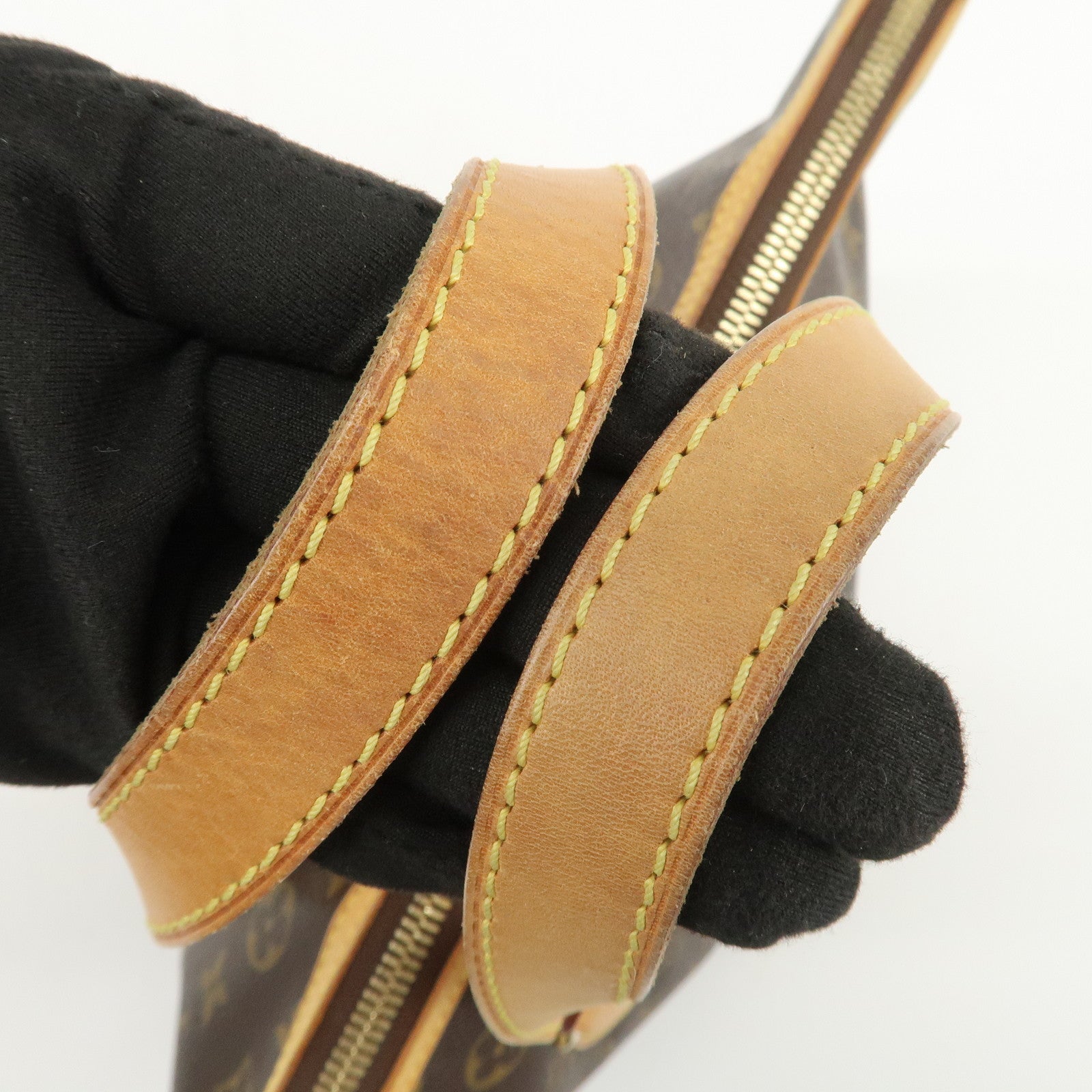 Louis Vuitton Monogram Palermo PM 2Way Hand Bag Brown M40145