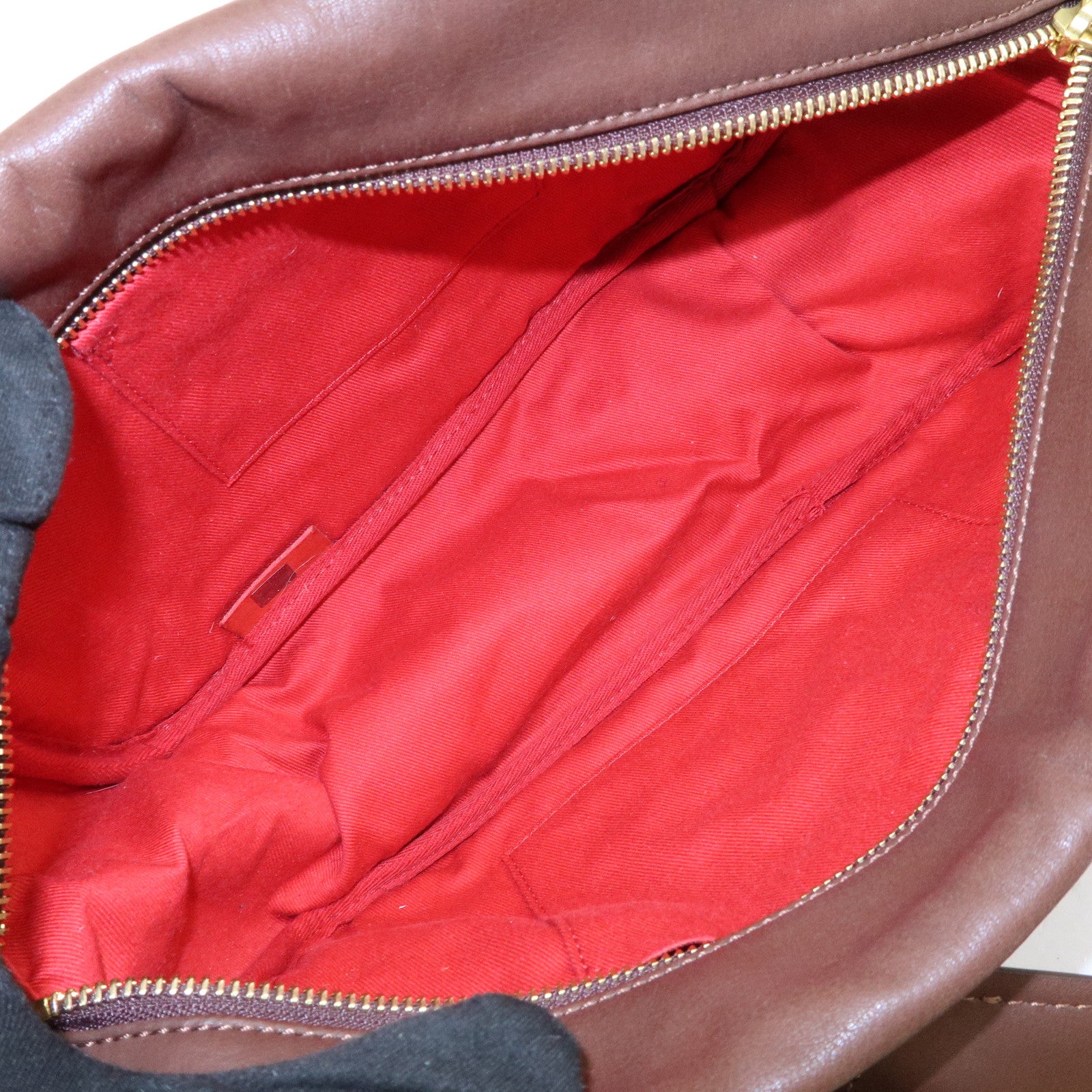 Chloe Eden Leather Shoulder Bag Crossbody Bag Tassel Dark Brown