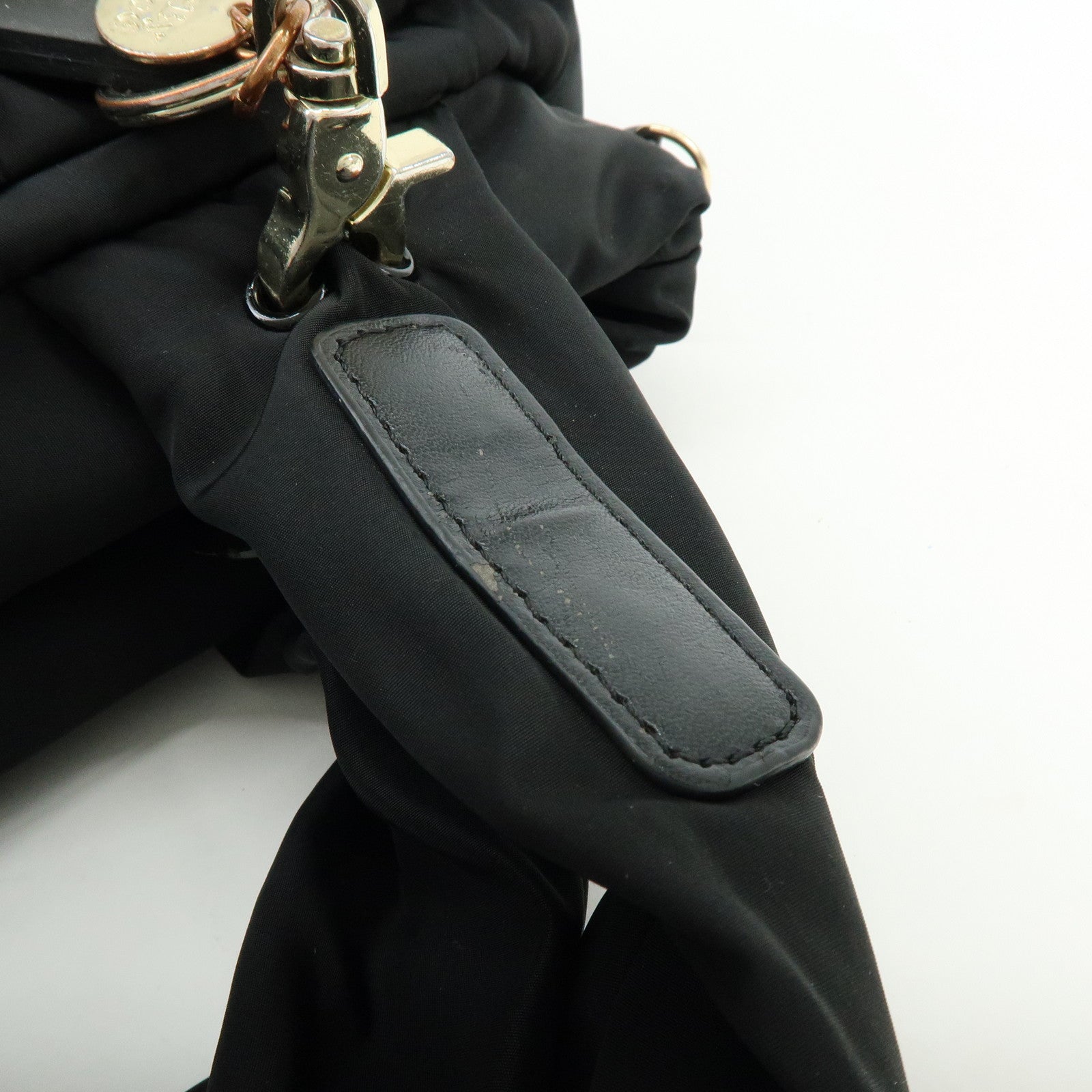 Chloe See by Chloe Nylon 2Way Bag Shoulder Bag Hand Bag Black