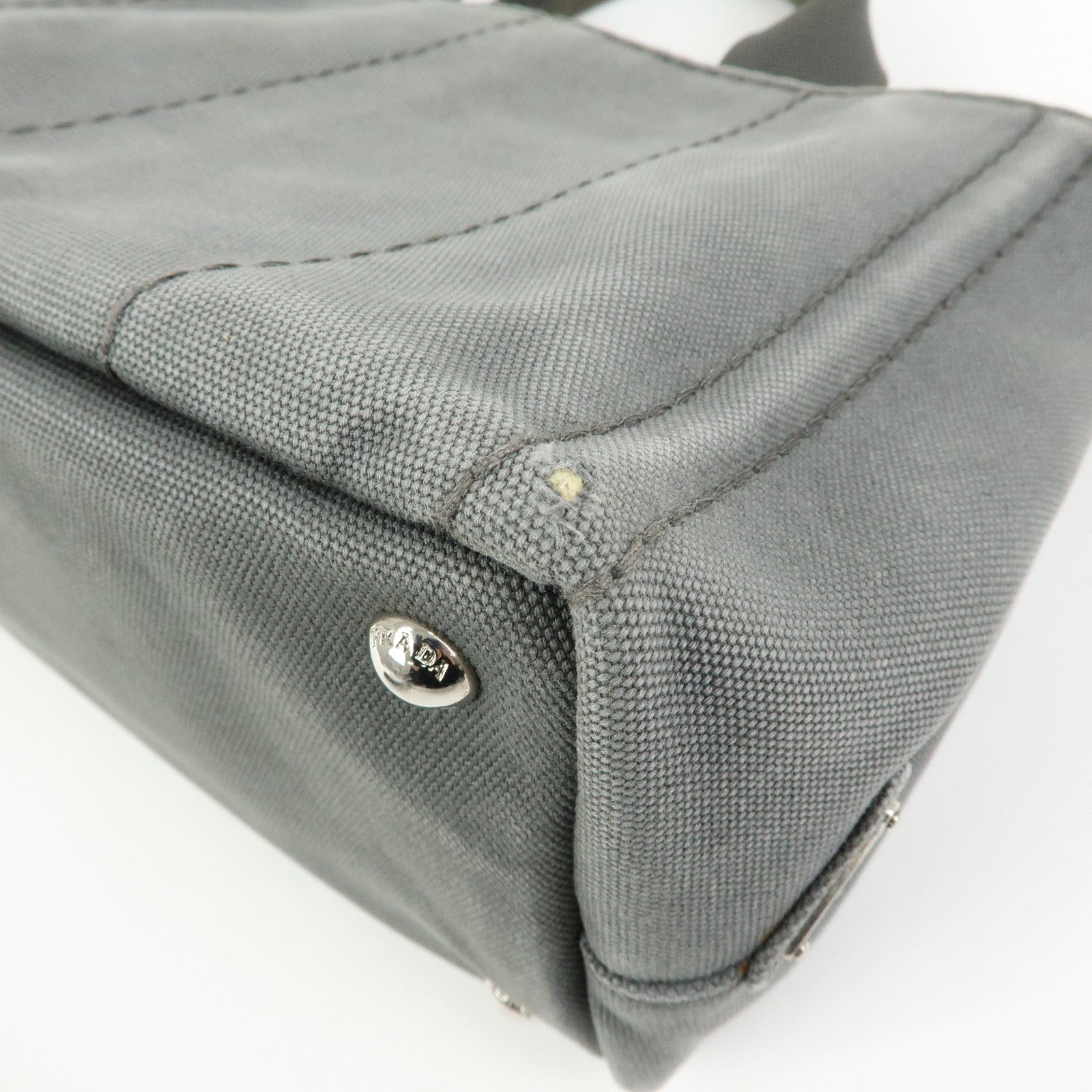 PRADA Canapa Mini Triangle Logo 2Way Bag Hand Shoulder Bag B2439G