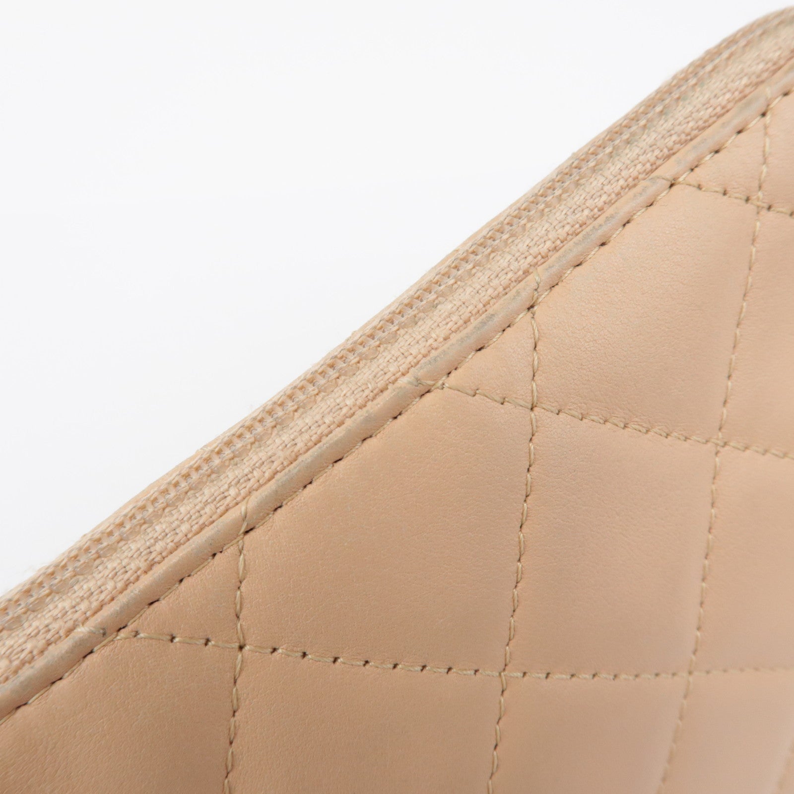 CHANEL Cambon Line Coco Mark Lambskin Cosmetic Pouch