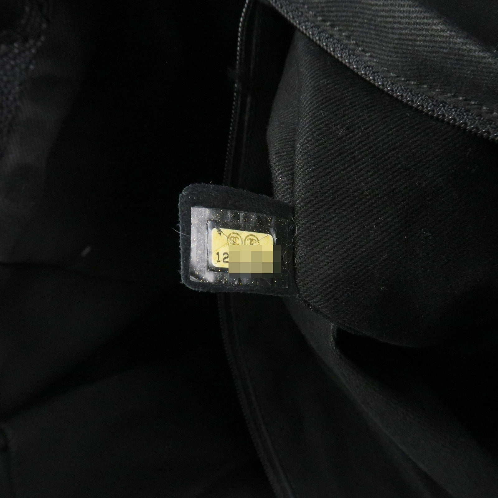 CHANEL COCO Mark Caviarskin Tote Bag Shoulder Bag Black A46566