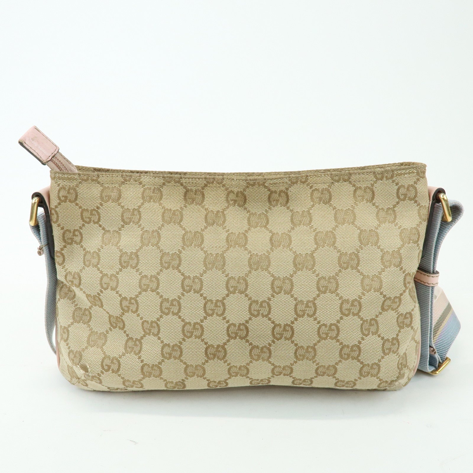 GUCCI Sherry GG Canvas Leather Shoulder Bag Crossbody Bag 189749