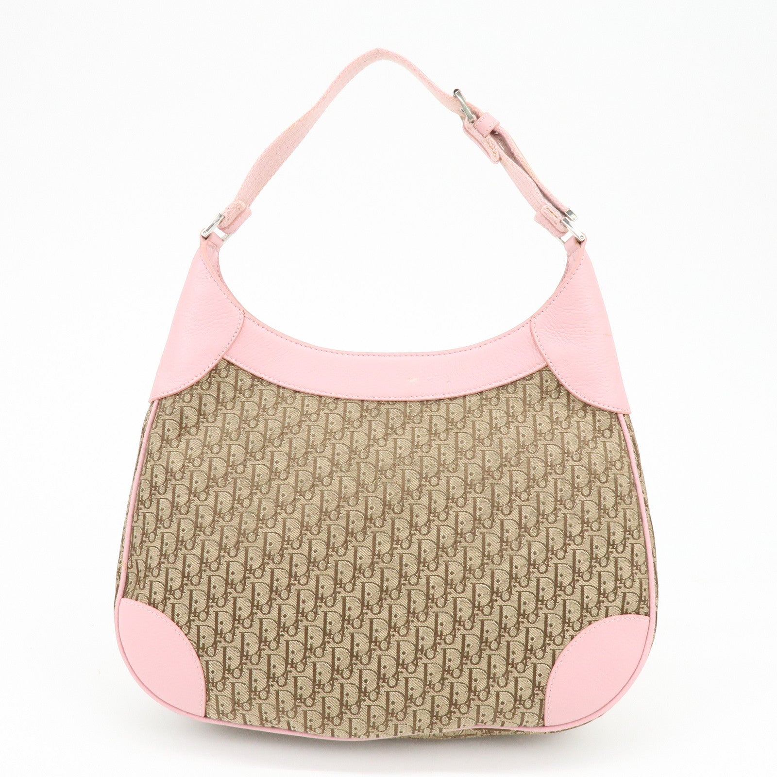 Christian Dior Street Chic Trotter Canvas Leather Shoulder Bag