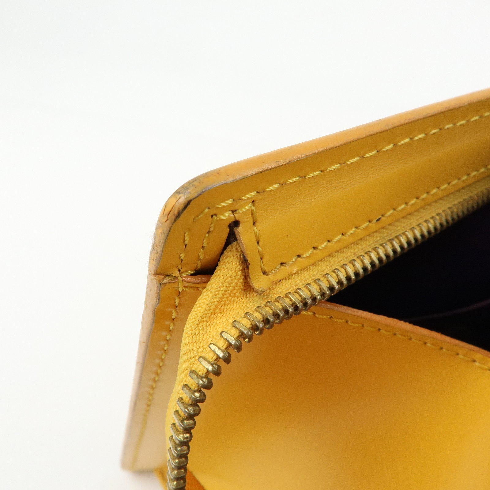 Louis Vuitton Epi Sac Triangle Hand Bag Tassili Yellow M52099