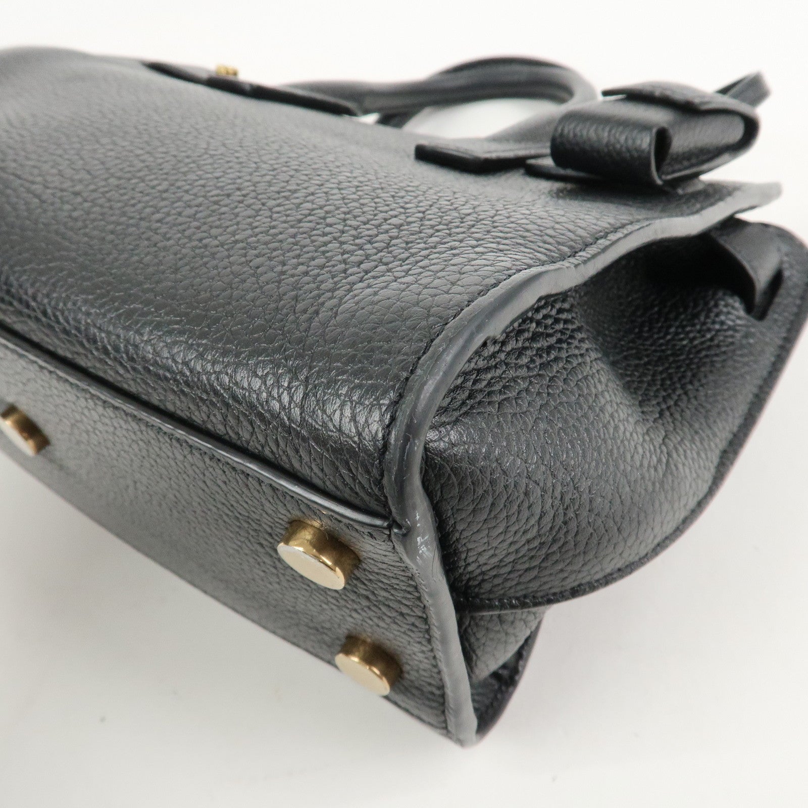 SAINT LAURENT PARIS Sac De Jour 2WAY Bag Hand Bag Black 717449