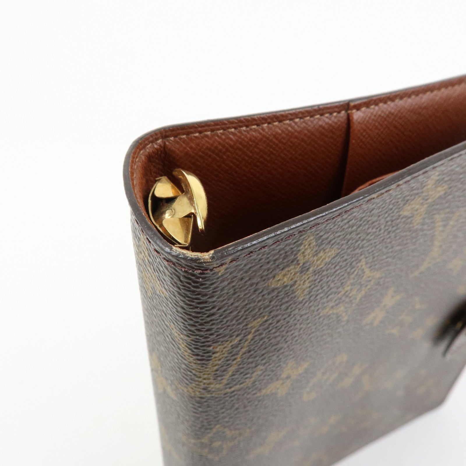 Louis Vuitton Monogram Agenda GM Planner Cover Brown R20106