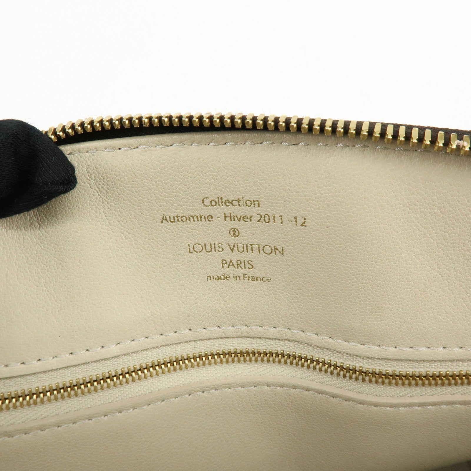 Louis Vuitton Shiny Monogram Canvas Lockit Hand Bag Brown M40597