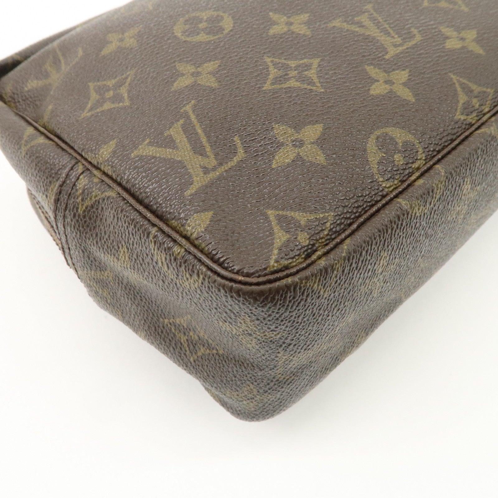 Louis Vuitton Monogram Trousse Toilette 28 Pouch Brown M47522 Used