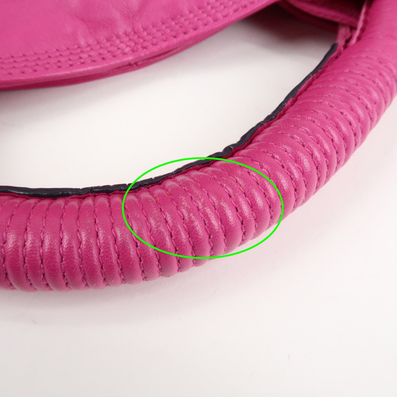 LOEWE Anagram Nappa Aire Leather Hand Bag Tote Bag Fuchsia Pink