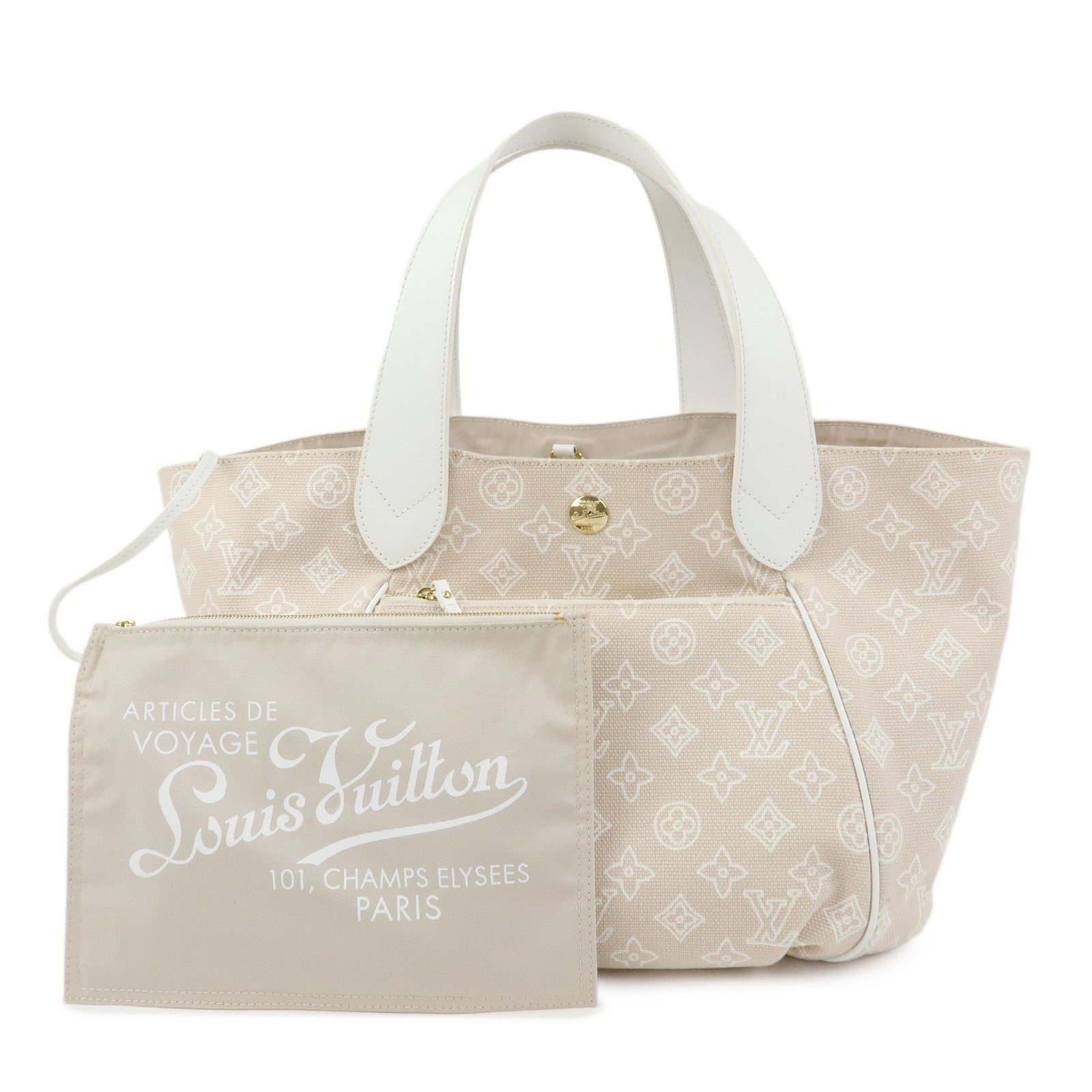 Louis Vuitton Monogram Beach Line Cabas Ipanema GM Sable M95986