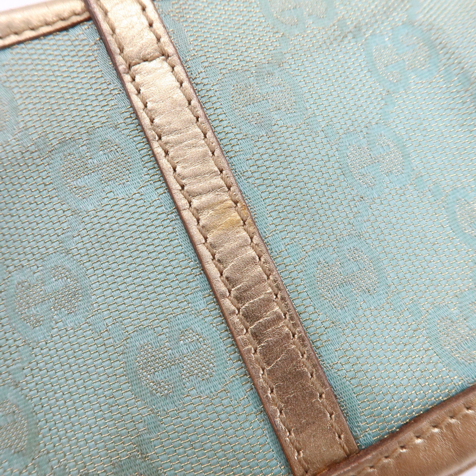 GUCCI Jackie GG Monogram Canvas Leather Mini Pouch 005・0819