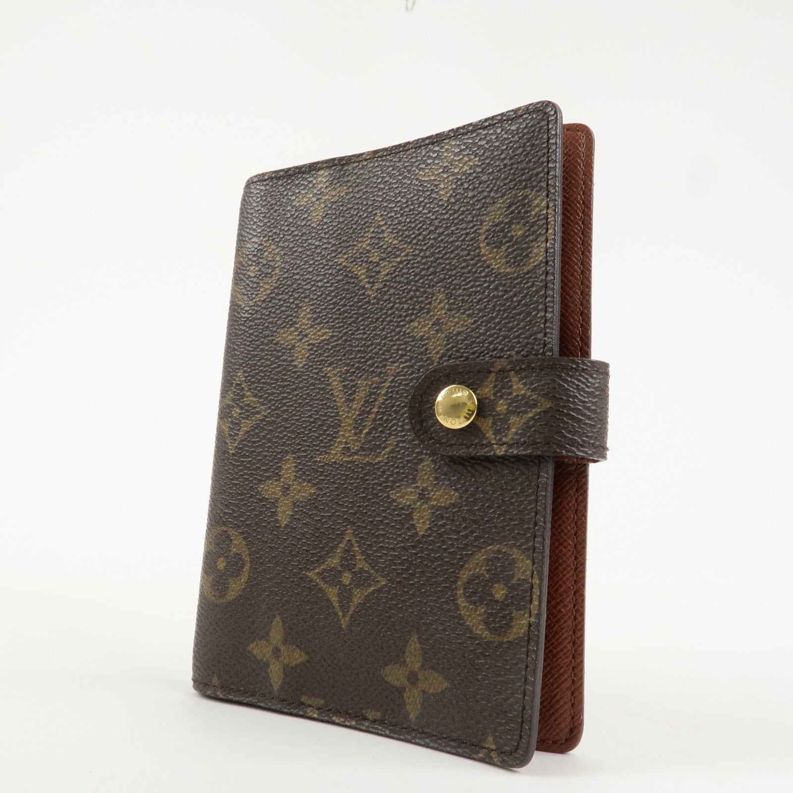 Louis Vuitton Monogram Agenda PM Planner Cover Brown R20005 Used