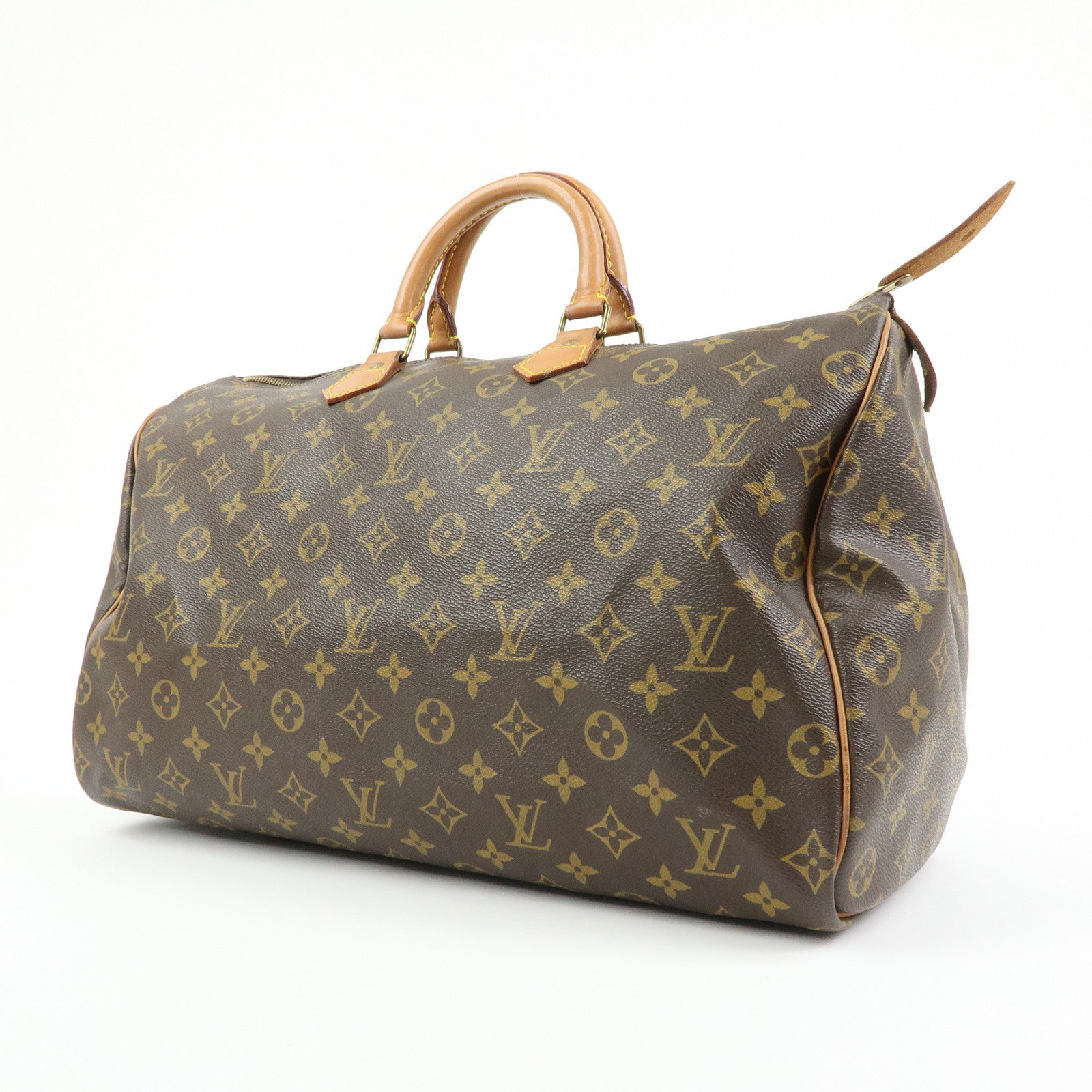 Louis Vuitton Monogram Speedy 40 Hand Bag Boston Bag Brown M41522