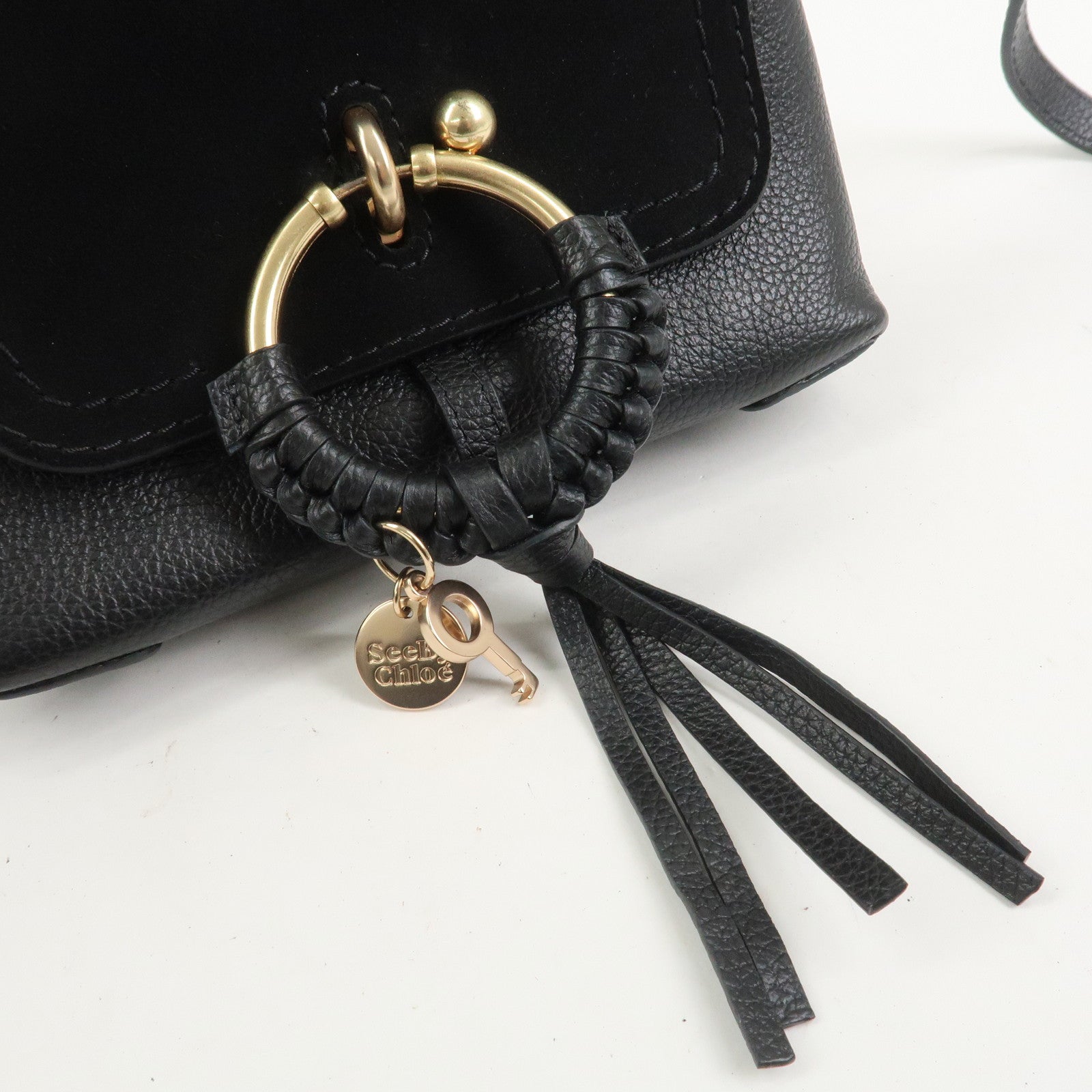 Chloe See by Chloe Joan 2WAY Bag Shoulder Bag Hand Bag Black