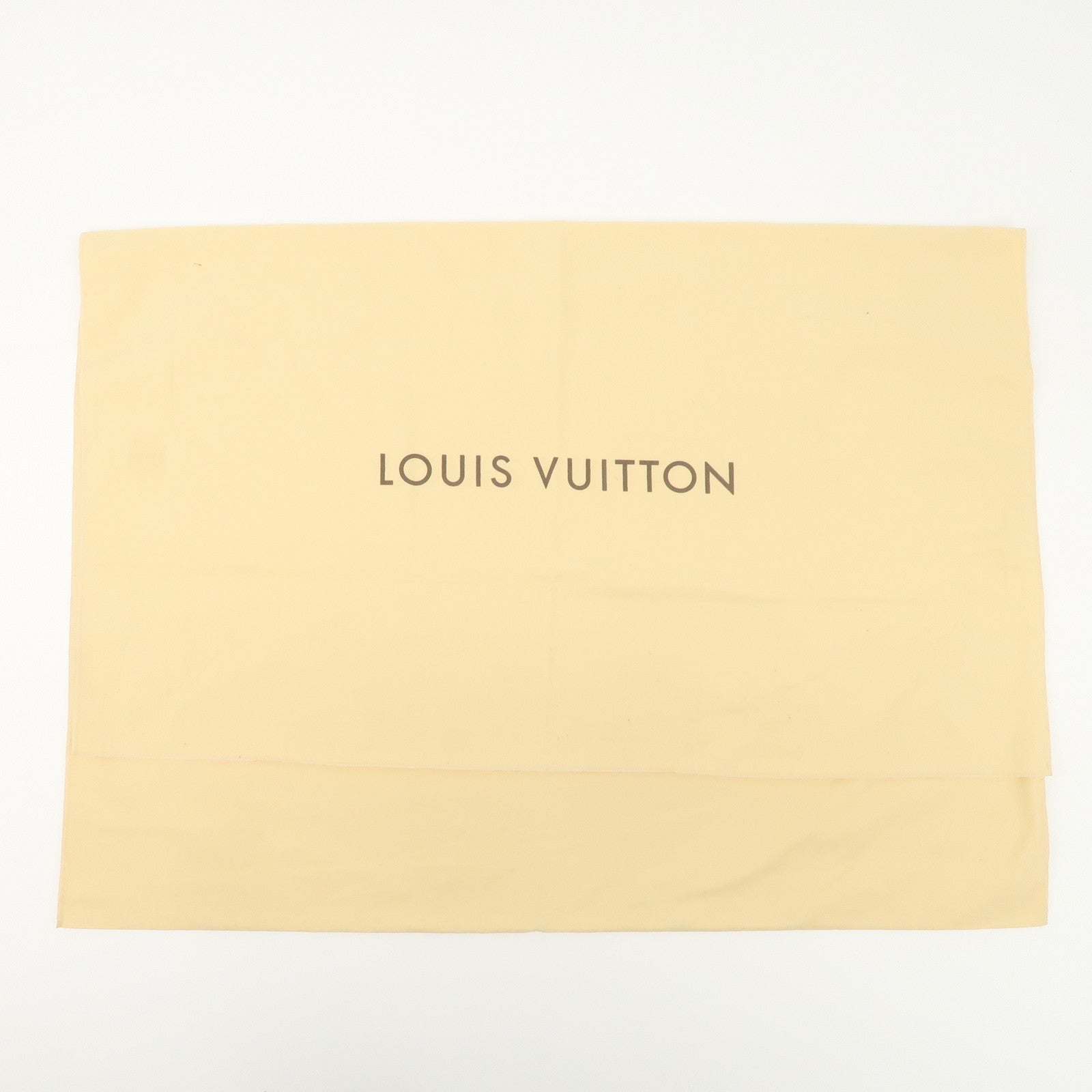 Louis Vuitton LV Logo Set Of 11Dust Bag Storage Bag Flap Style Beige Used