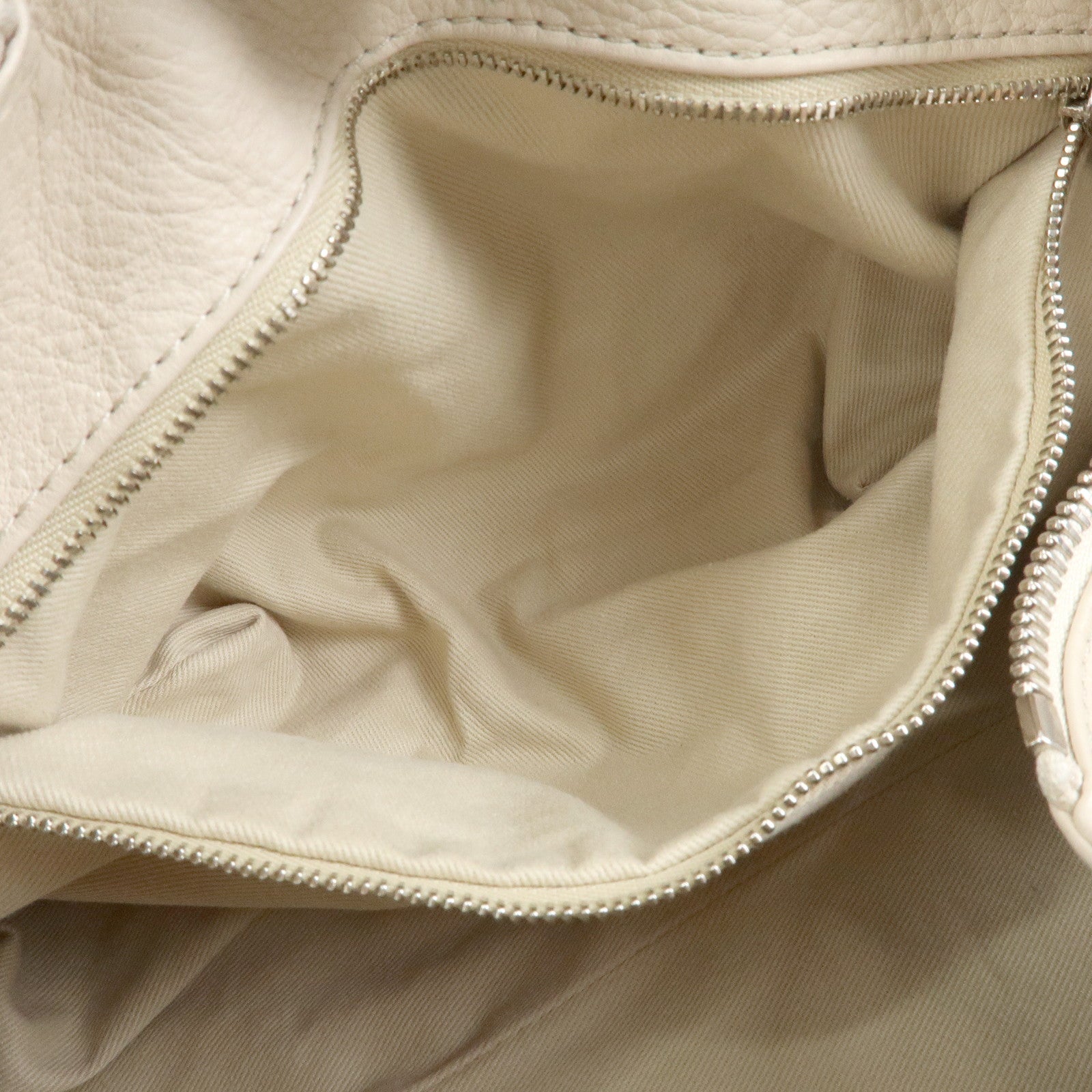 Chloe Paddington Leather Medium Hand Bag Shoulder Bag Ivory