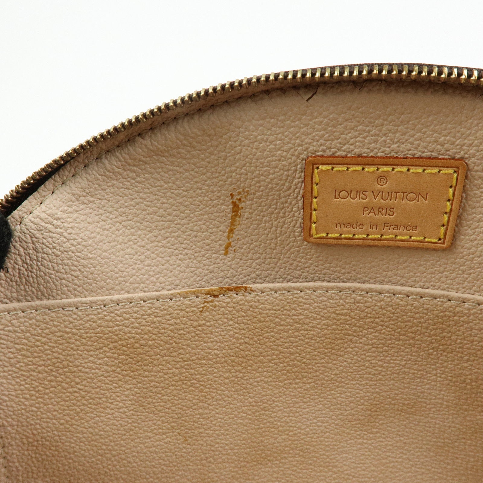 Louis Vuitton Monogram Trousse Demi Ronde Cosmetic Pouch M47520