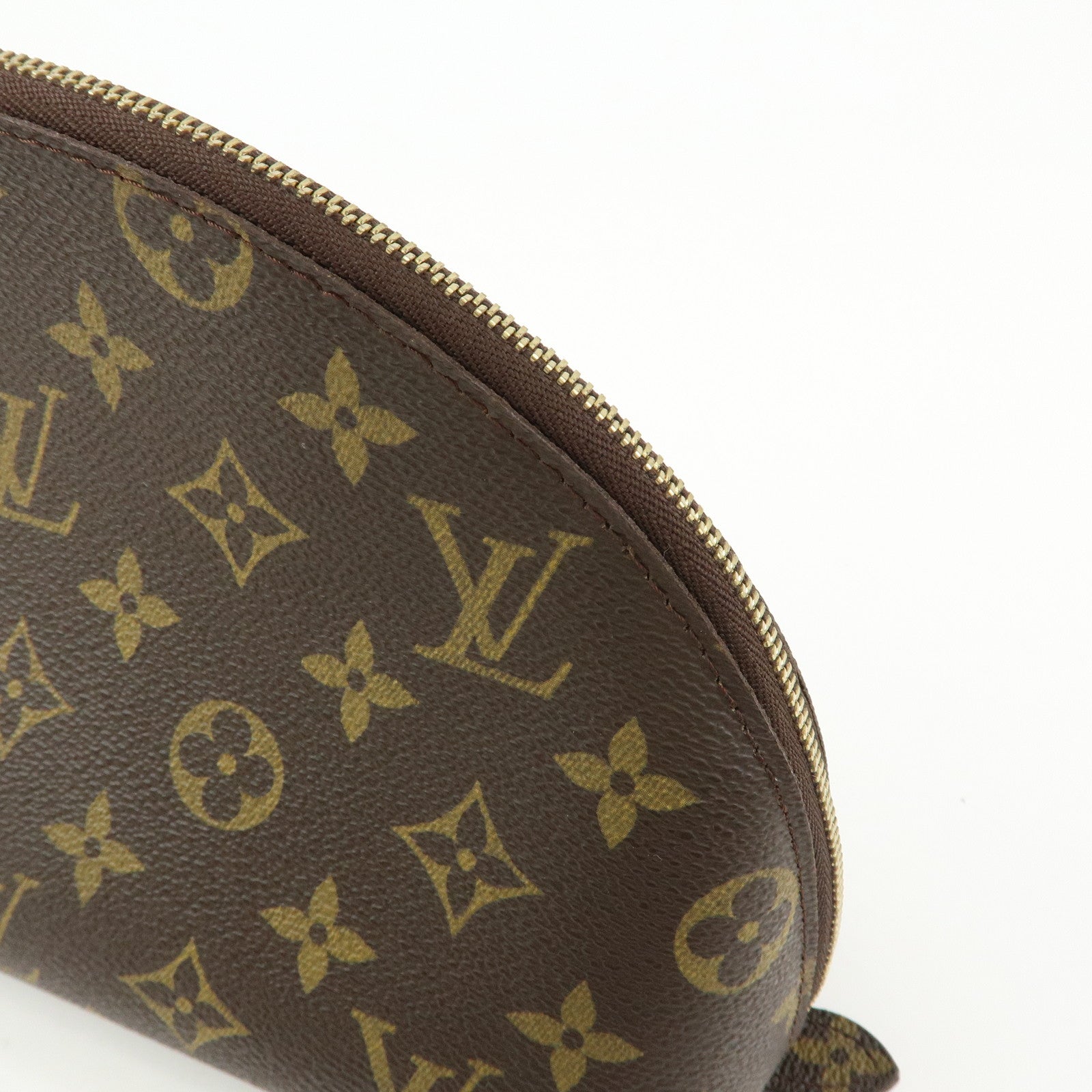Louis Vuitton Monogram Trousse Demi Ronde Pouch Makeup Bag M47520