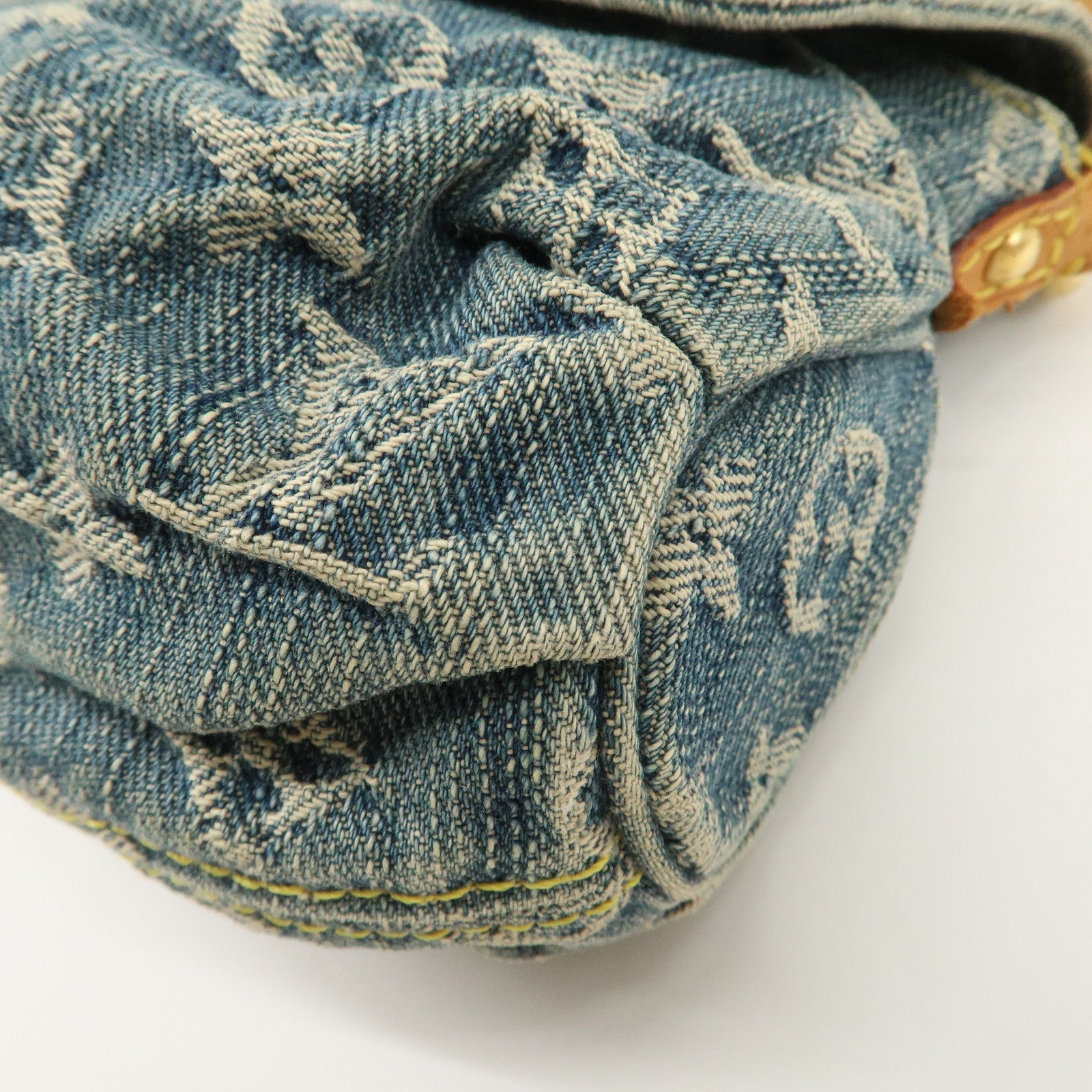 Louis Vuitton Monogram Denim Mini Pleaty Shoulder Bag M95050